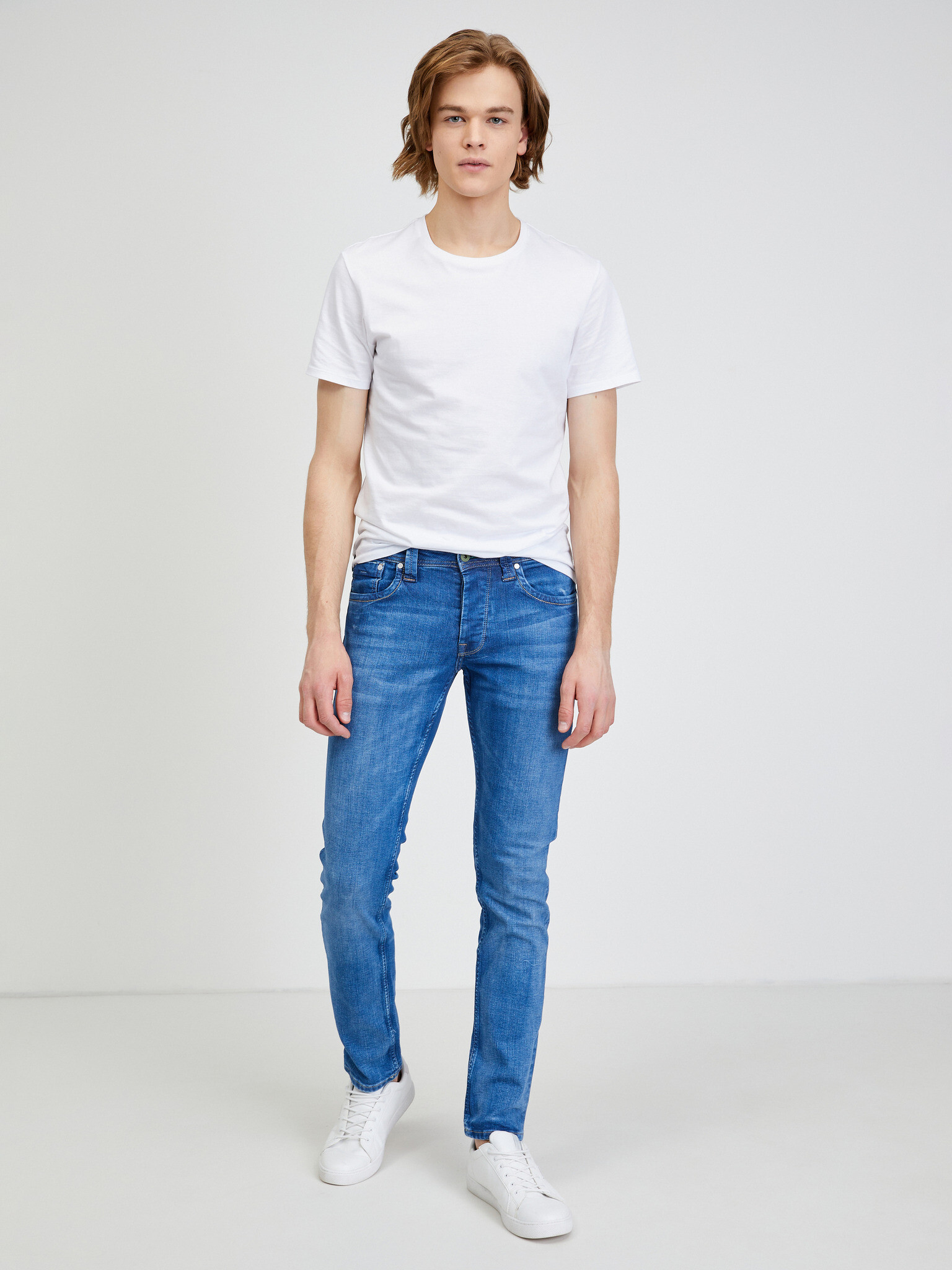 Pepe Jeans Cash Jeans Albastru - Pled.ro