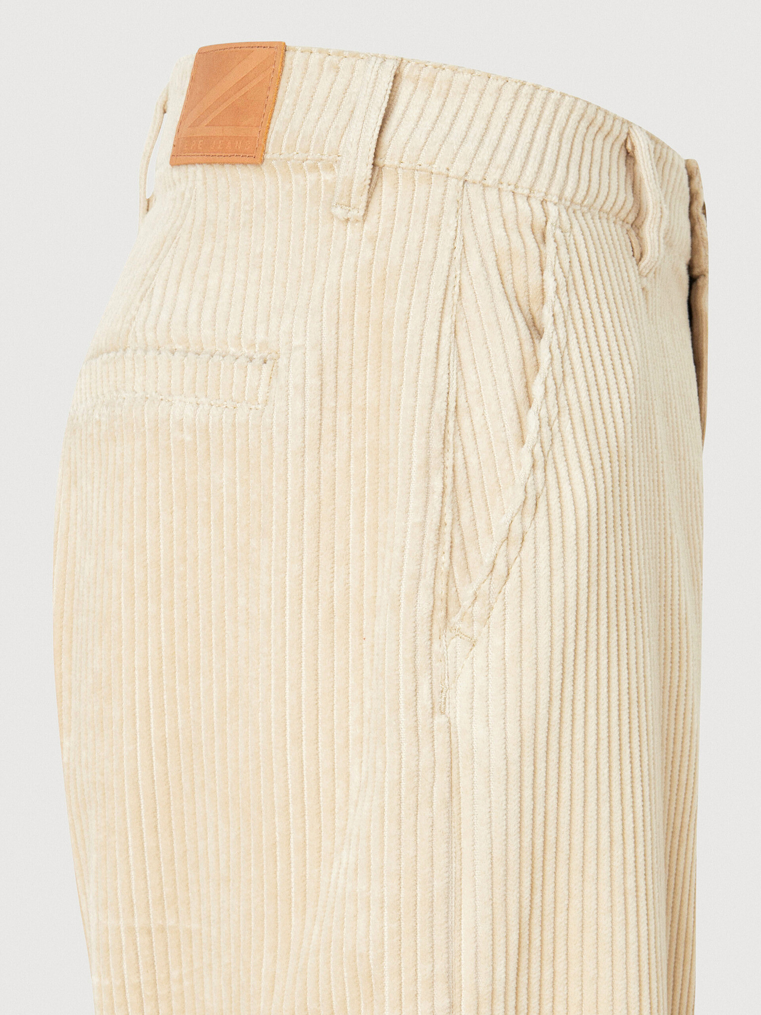 Pepe Jeans Cecilia Cord Pantaloni Alb - Pled.ro