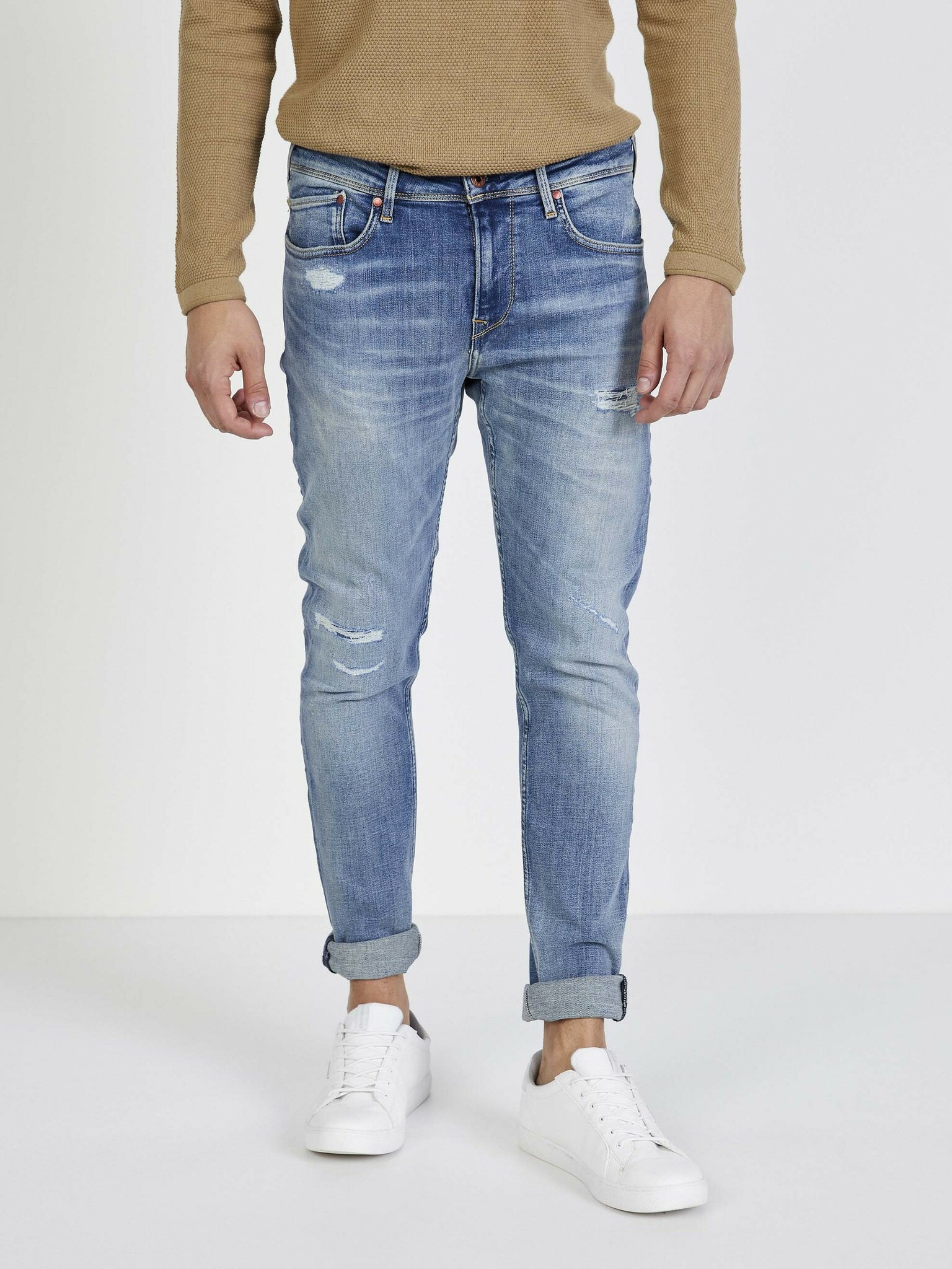 Pepe Jeans Finsbury Jeans Albastru - Pled.ro