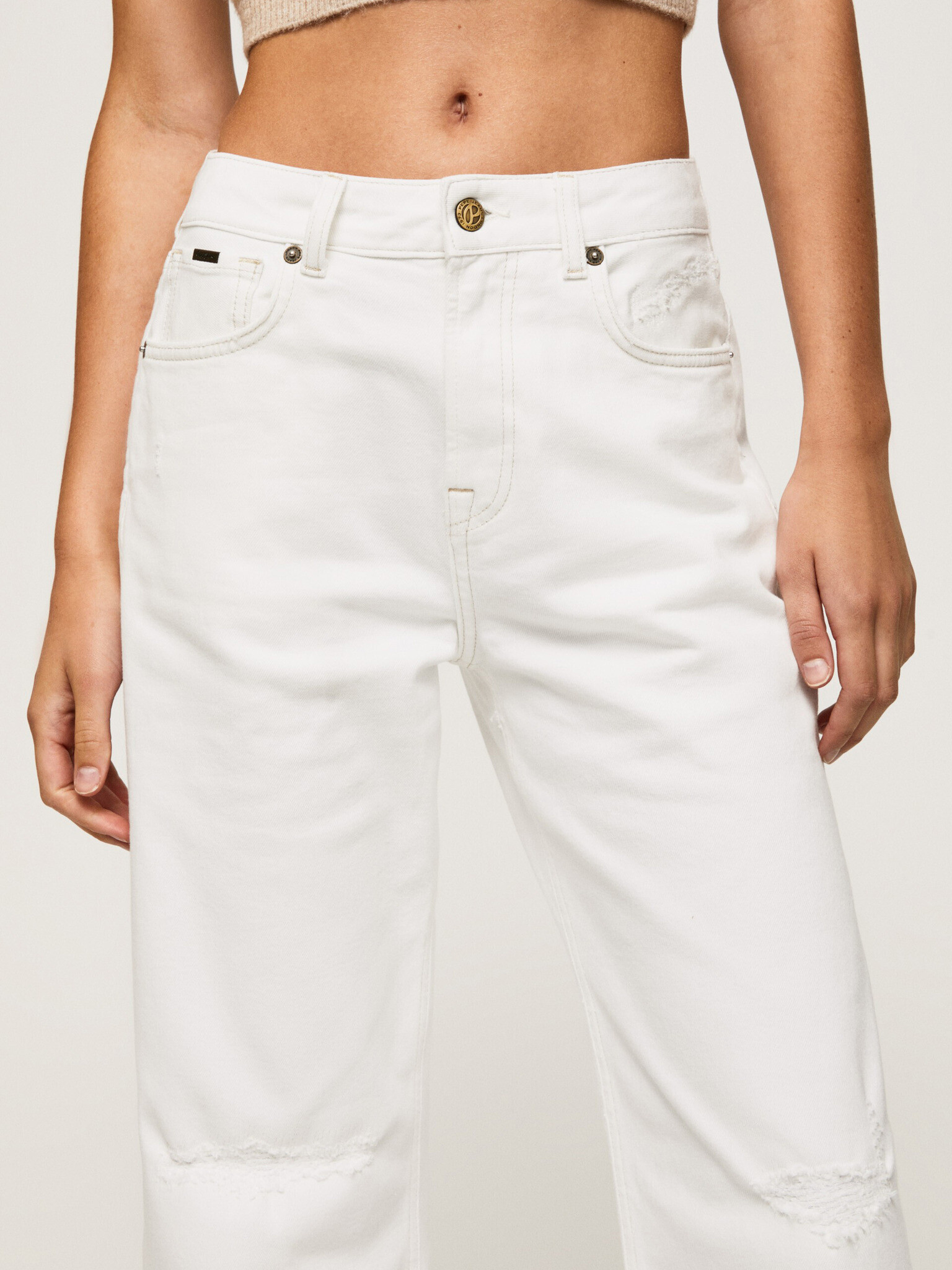 Pepe Jeans Jeans Alb - Pled.ro