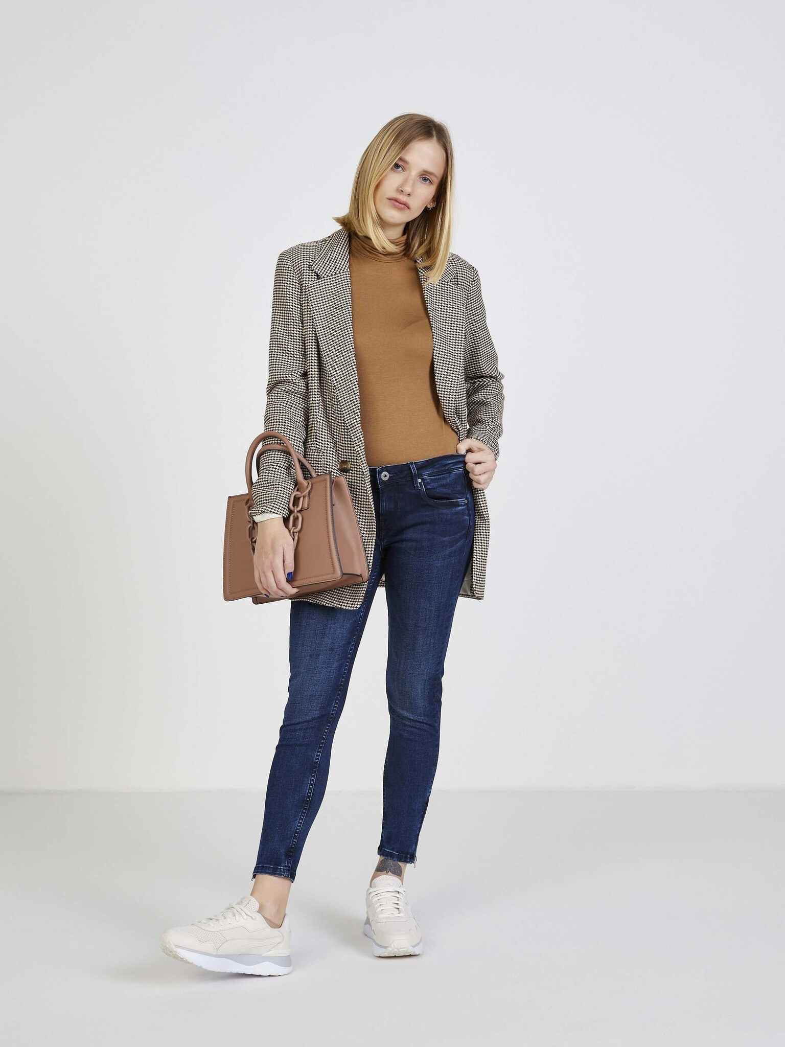 Pepe Jeans Lola Zip Jeans Albastru - Pled.ro