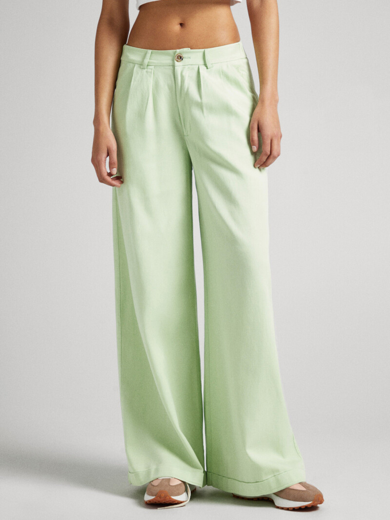 Pepe Jeans Monna Pantaloni Verde - Pled.ro