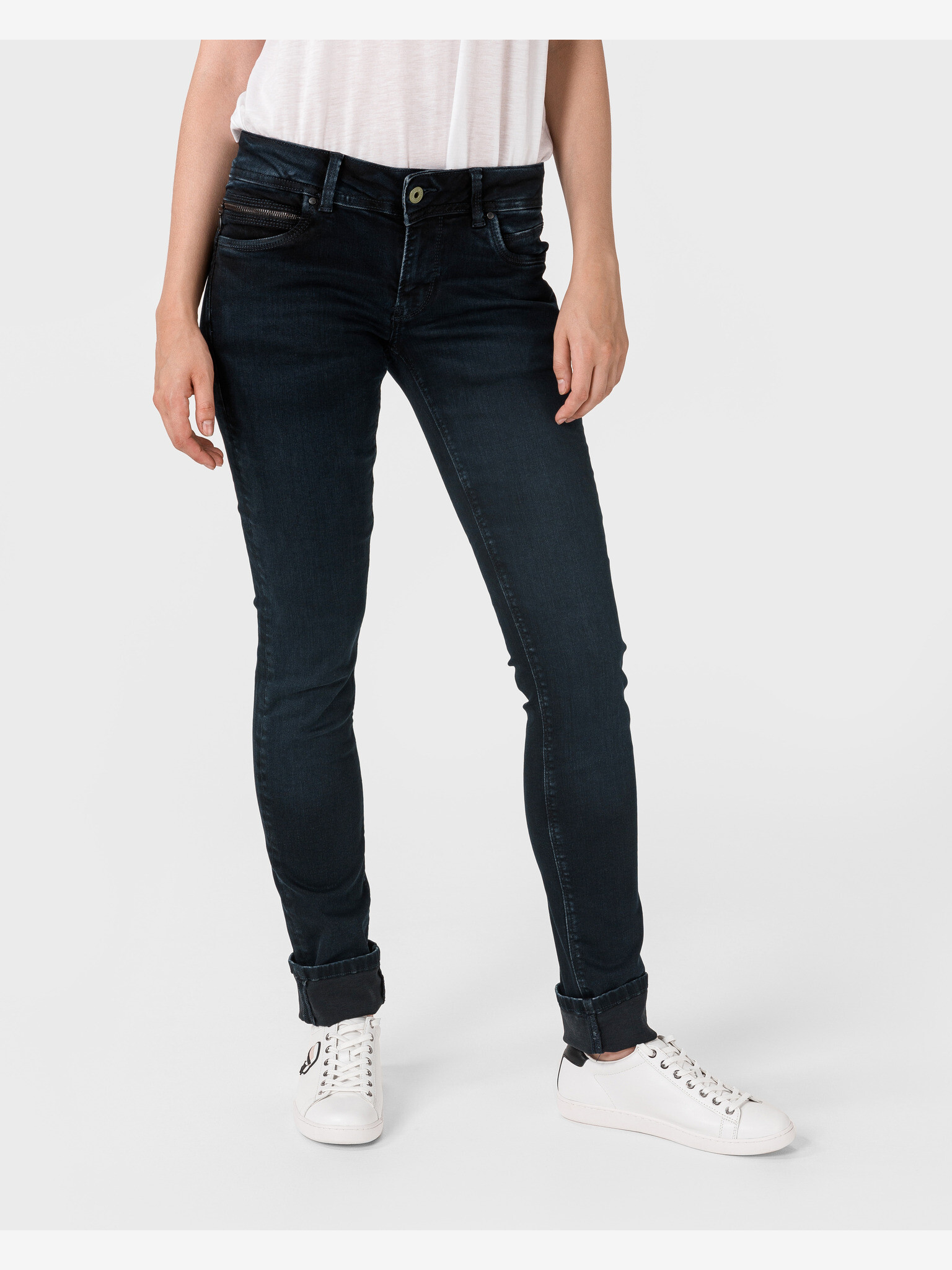 Pepe Jeans New Brooke Jeans Albastru - Pled.ro