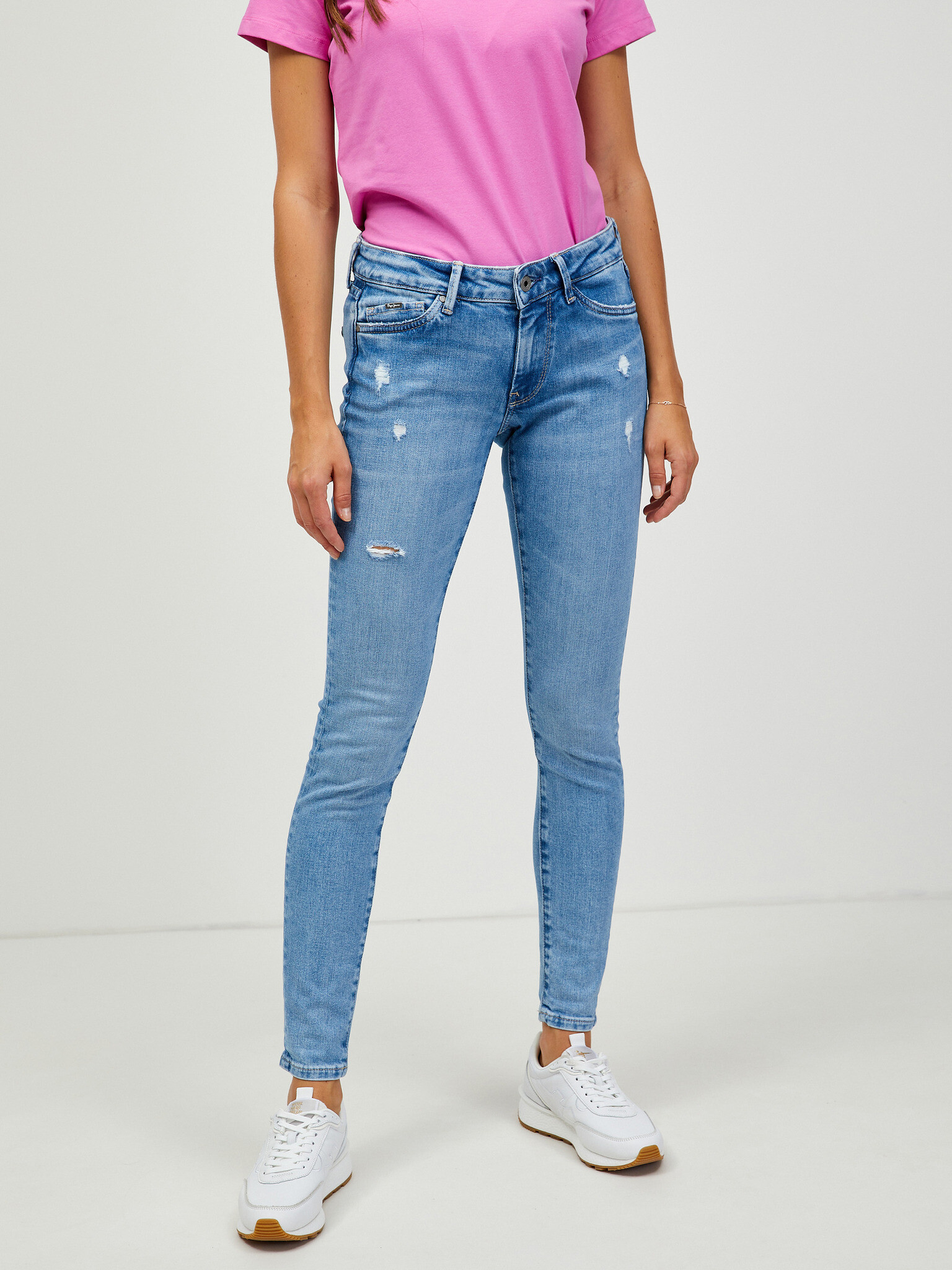 Pepe Jeans Pixie Jeans Albastru - Pled.ro