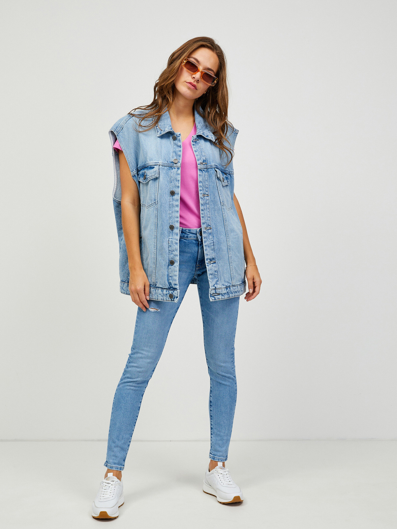 Pepe Jeans Pixie Jeans Albastru - Pled.ro