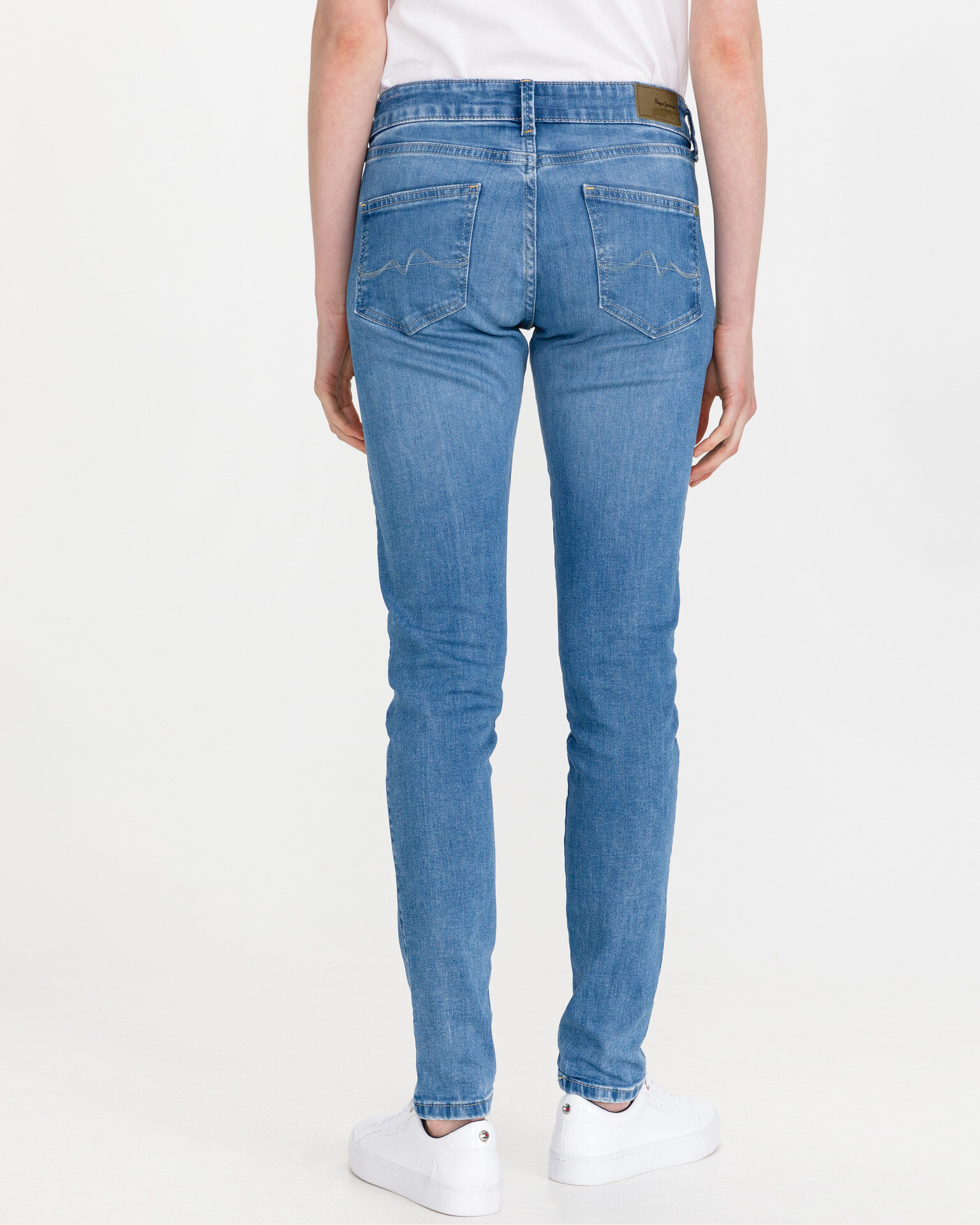 Pepe Jeans Pixie Stitch Jeans Albastru - Pled.ro