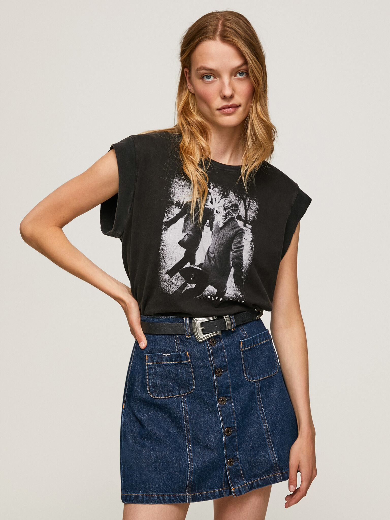 Pepe Jeans Rut Tricou Negru - Pled.ro