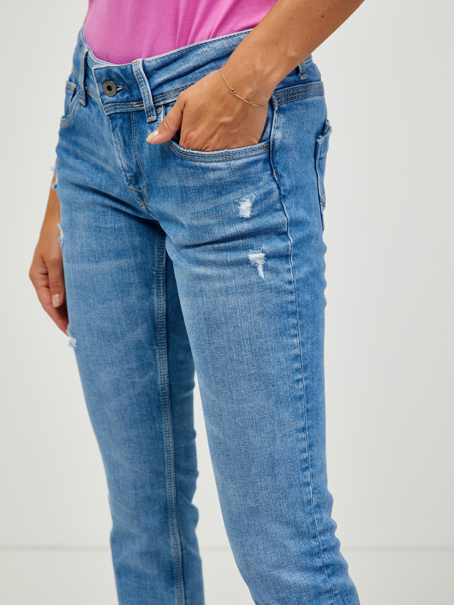 Pepe Jeans Saturn Jeans Albastru - Pled.ro