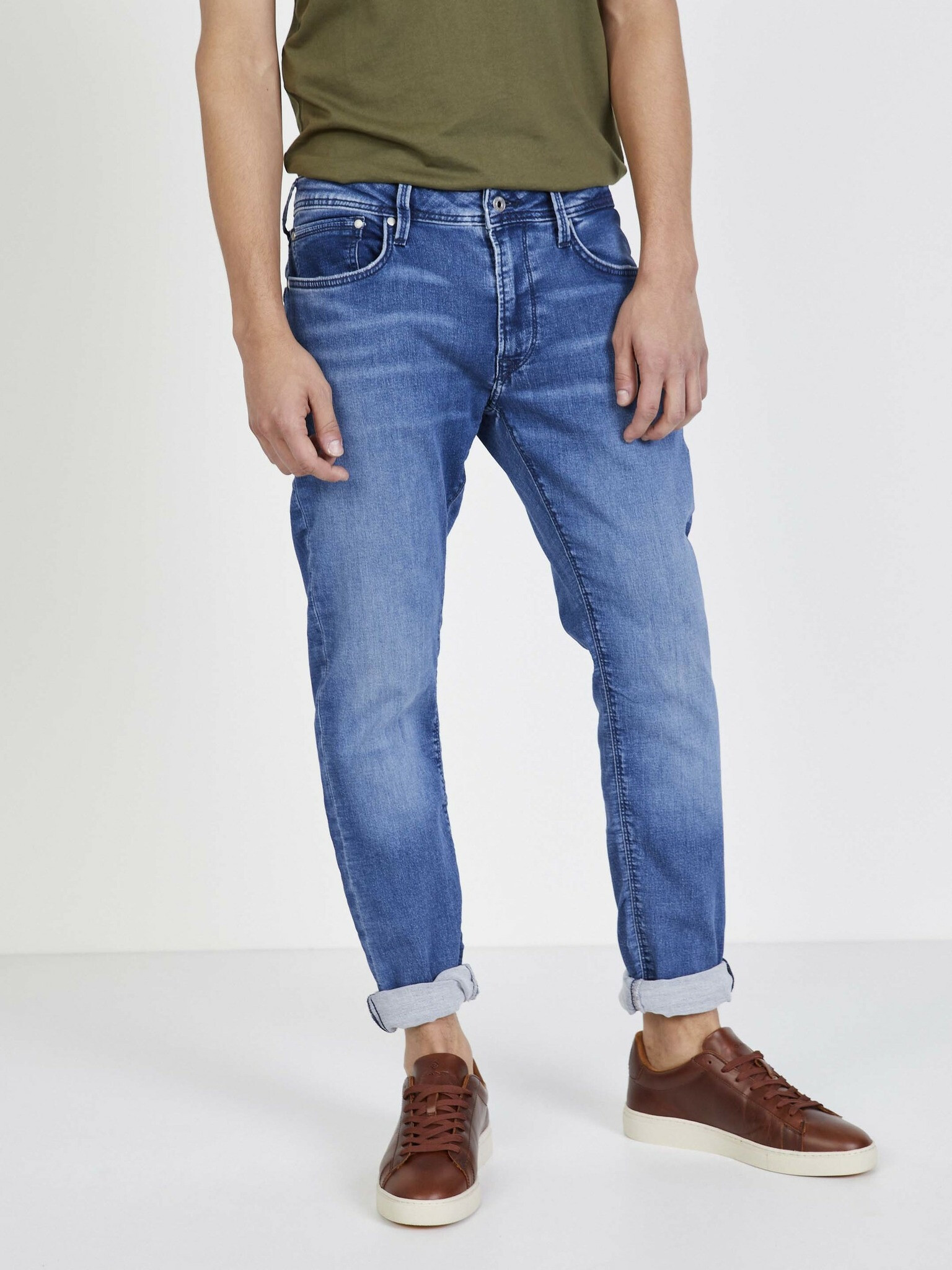 Pepe Jeans Stanley Jeans Albastru - Pled.ro