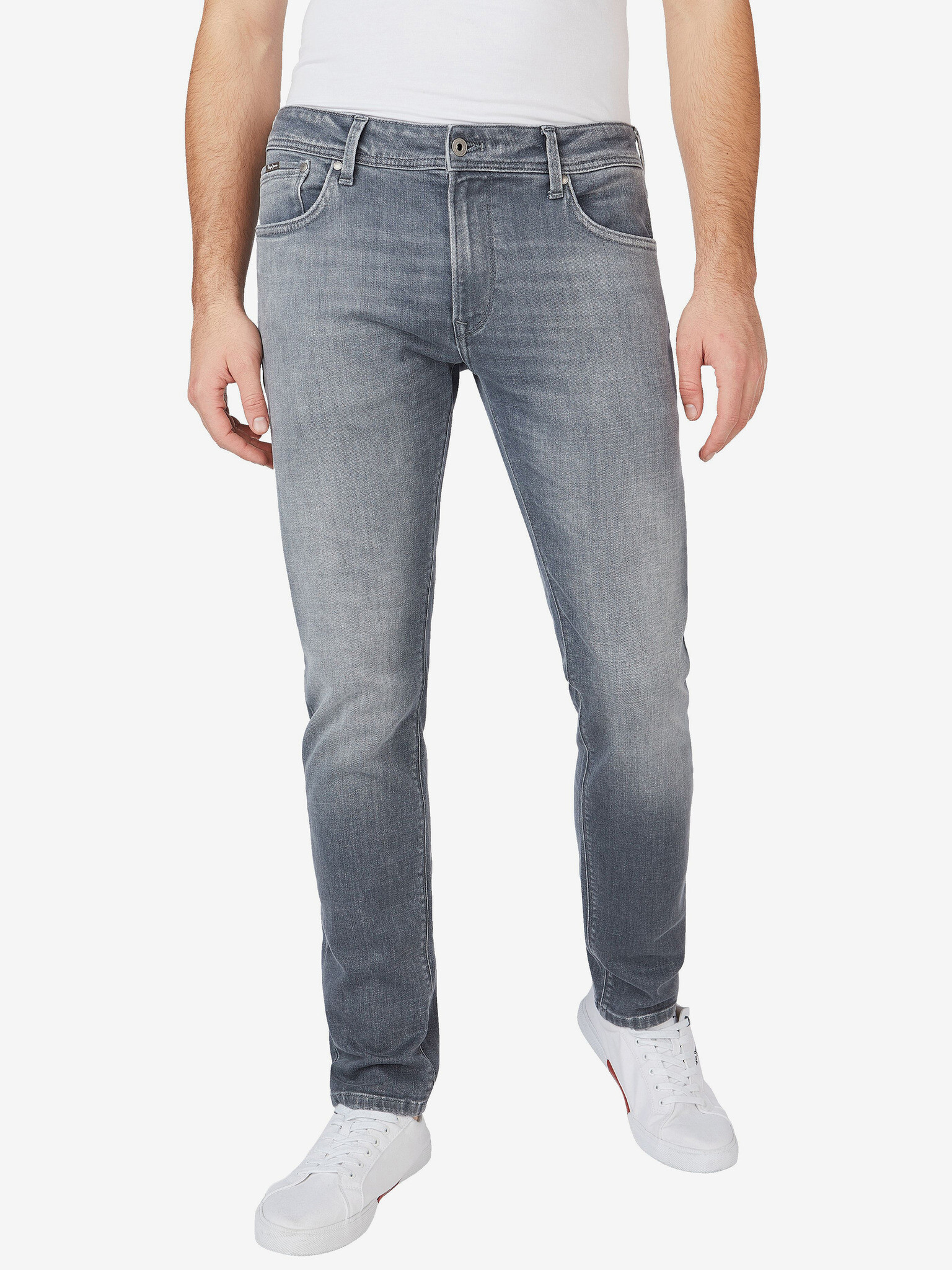 Pepe Jeans Stanley Jeans Gri - Pled.ro