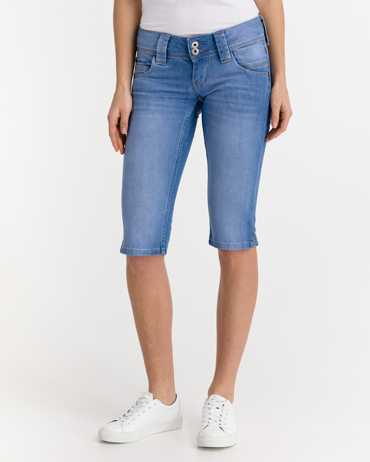 Pepe Jeans Venus Crop Pantaloni scurți Albastru - Pled.ro