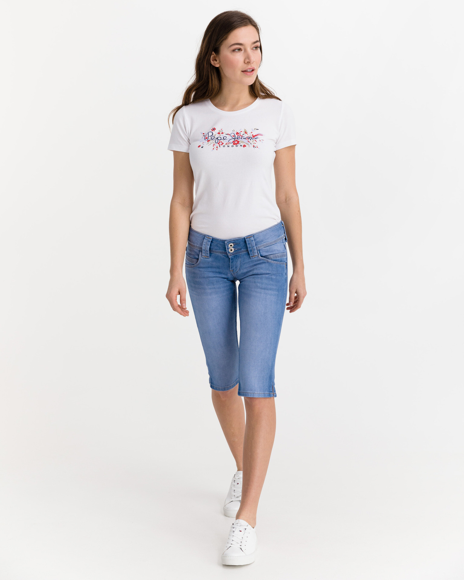 Pepe Jeans Venus Crop Pantaloni scurți Albastru - Pled.ro