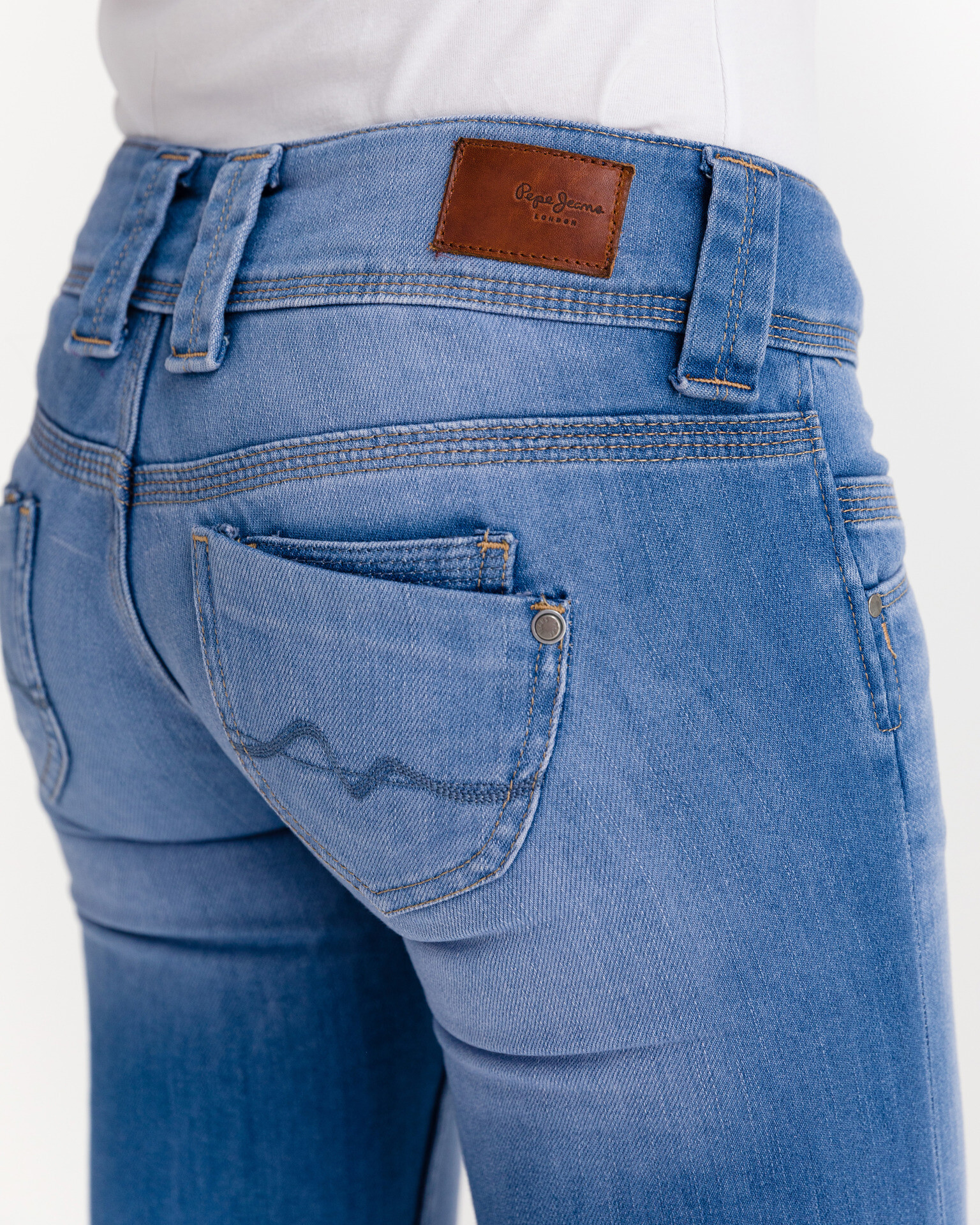 Pepe Jeans Venus Crop Pantaloni scurți Albastru - Pled.ro