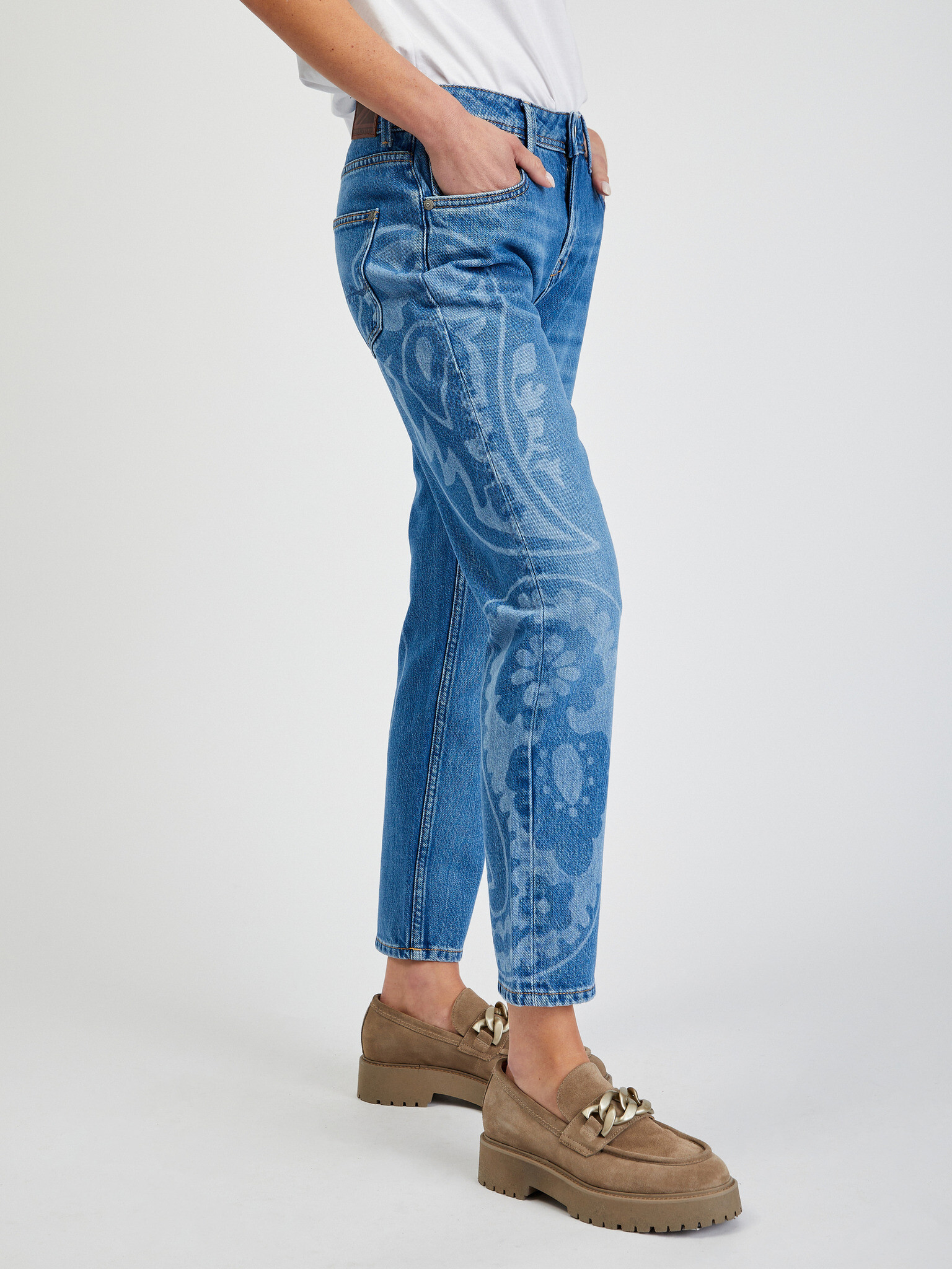 Pepe Jeans Violet Bandani Jeans Albastru - Pled.ro