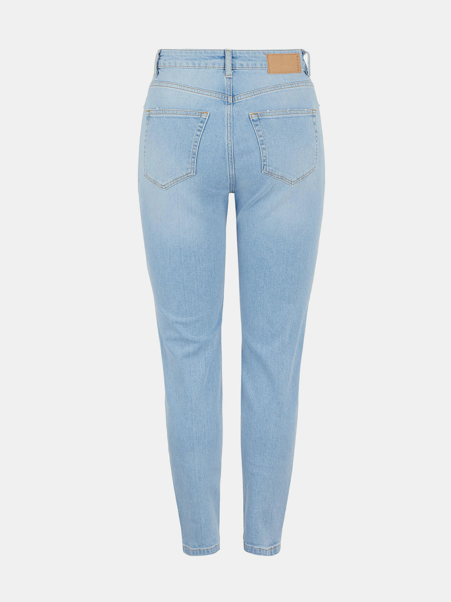 Pieces Leah Jeans Albastru - Pled.ro