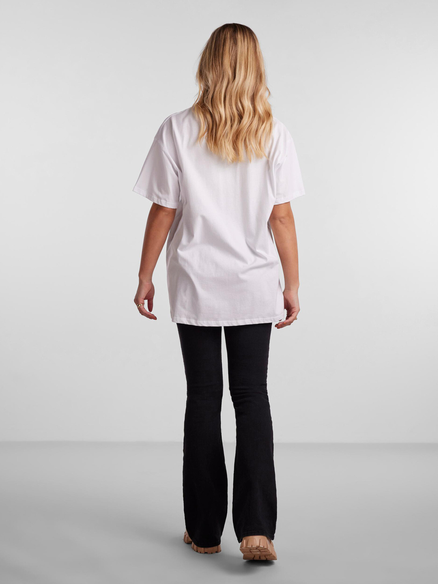 Pieces Rina Tricou Alb - Pled.ro