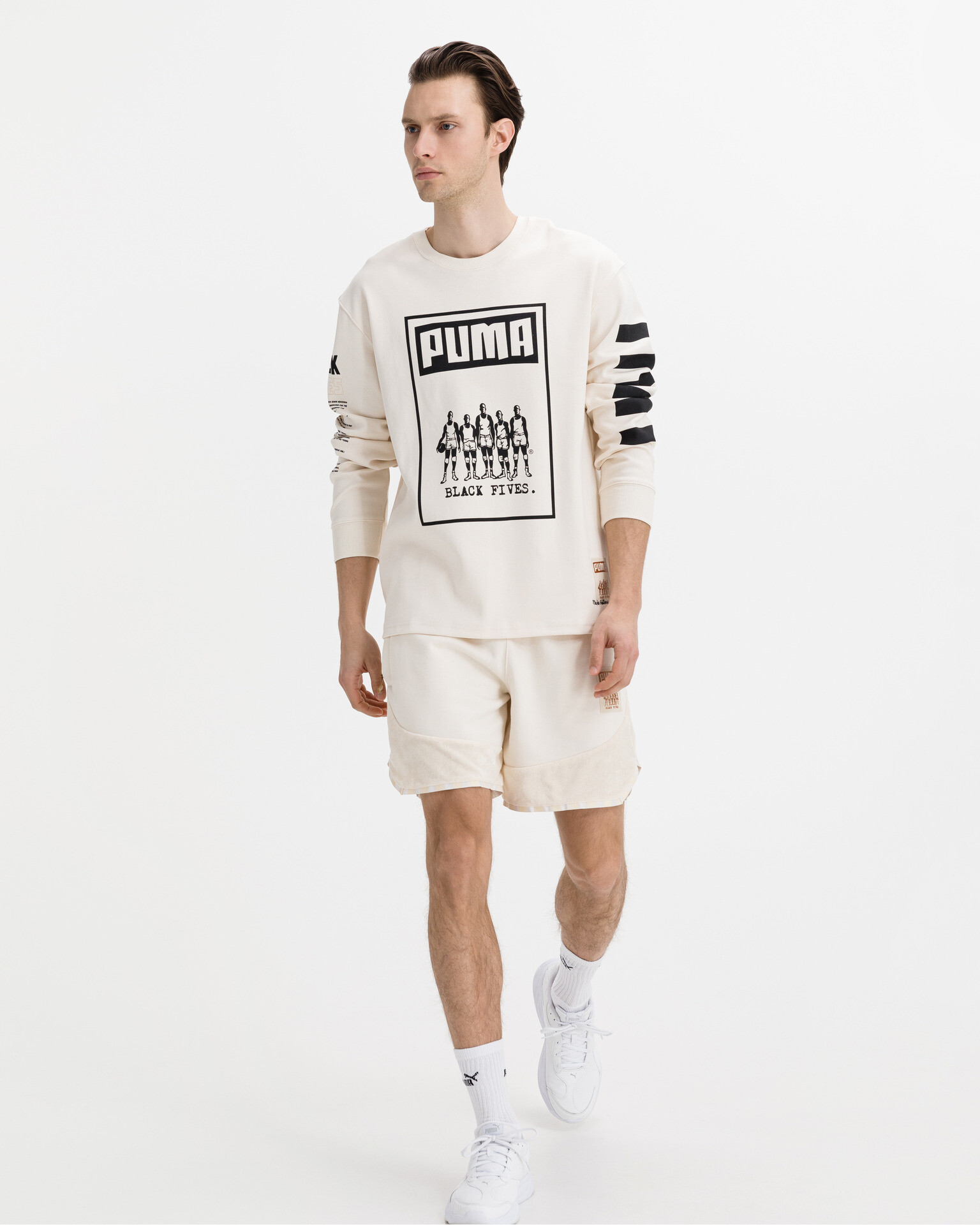 Puma Black Fives Pantaloni scurți Bej - Pled.ro