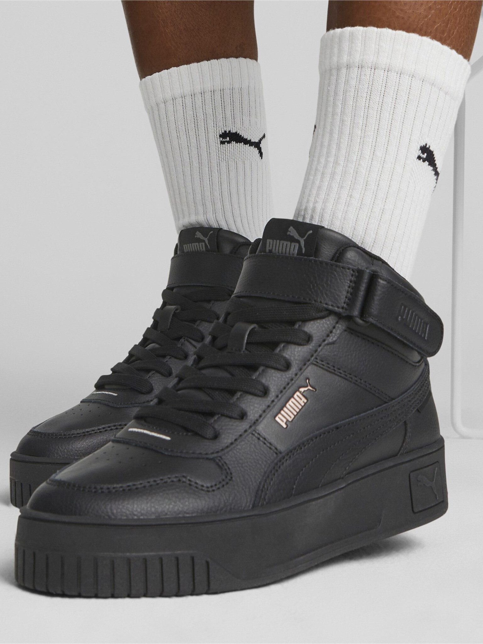 Puma Carina Street Mid Teniși Negru - Pled.ro