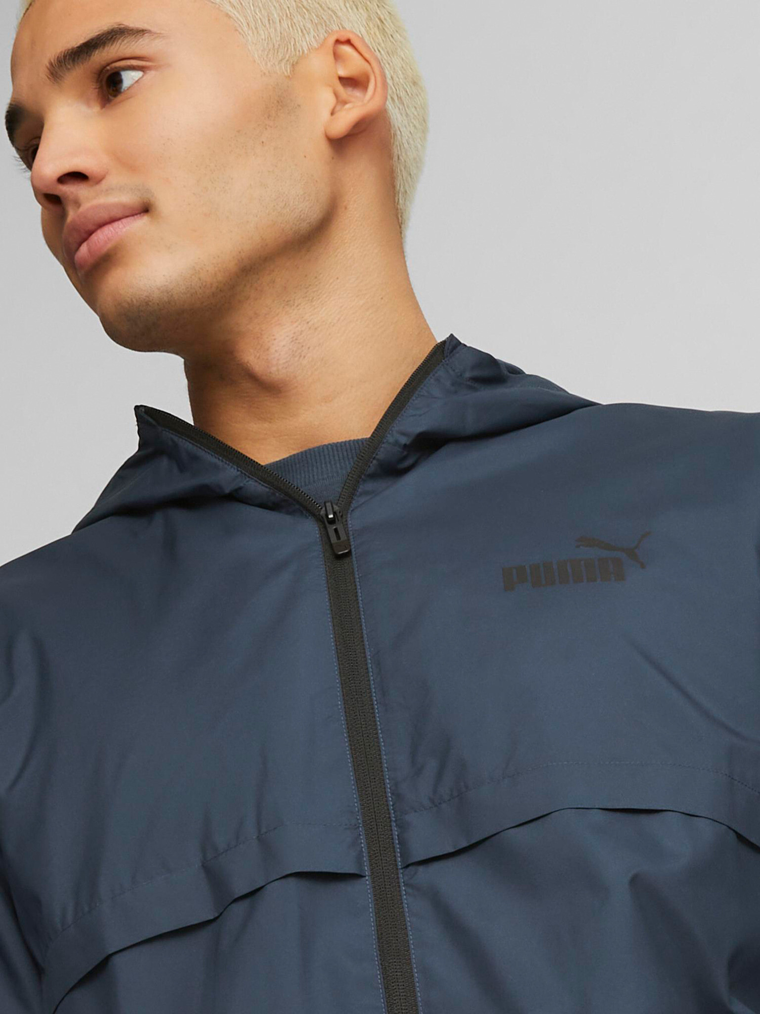 Puma ESS Solid Windbreaker Jachetă Albastru - Pled.ro