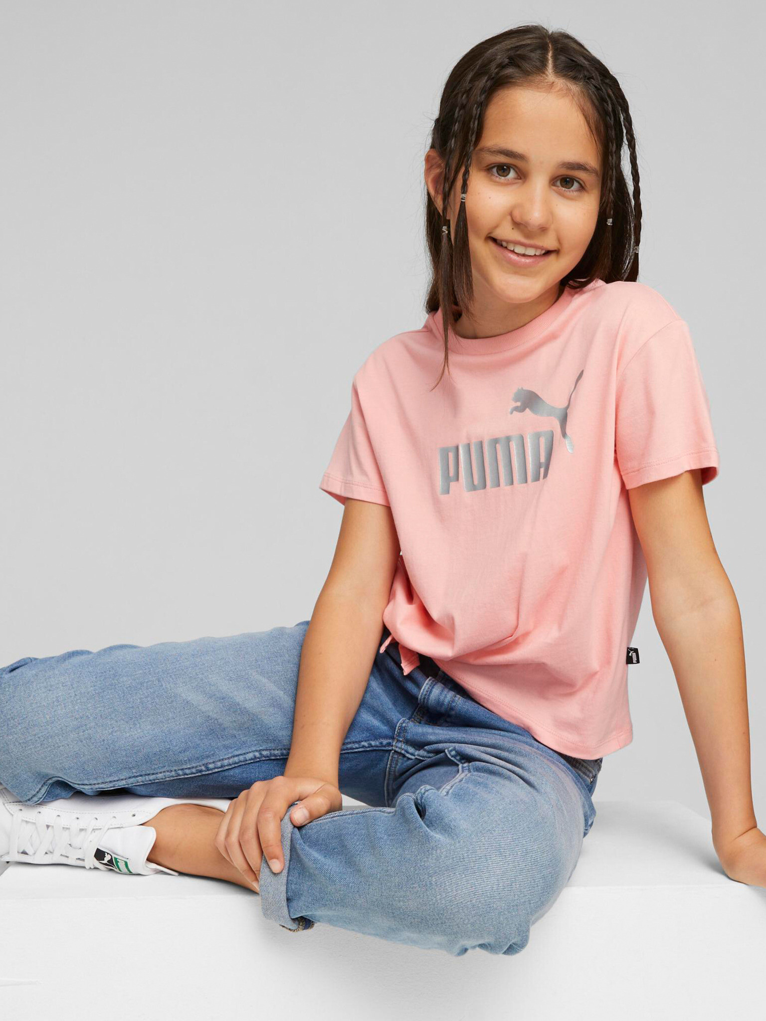 Puma ESS+ Tricou pentru copii Roz - Pled.ro