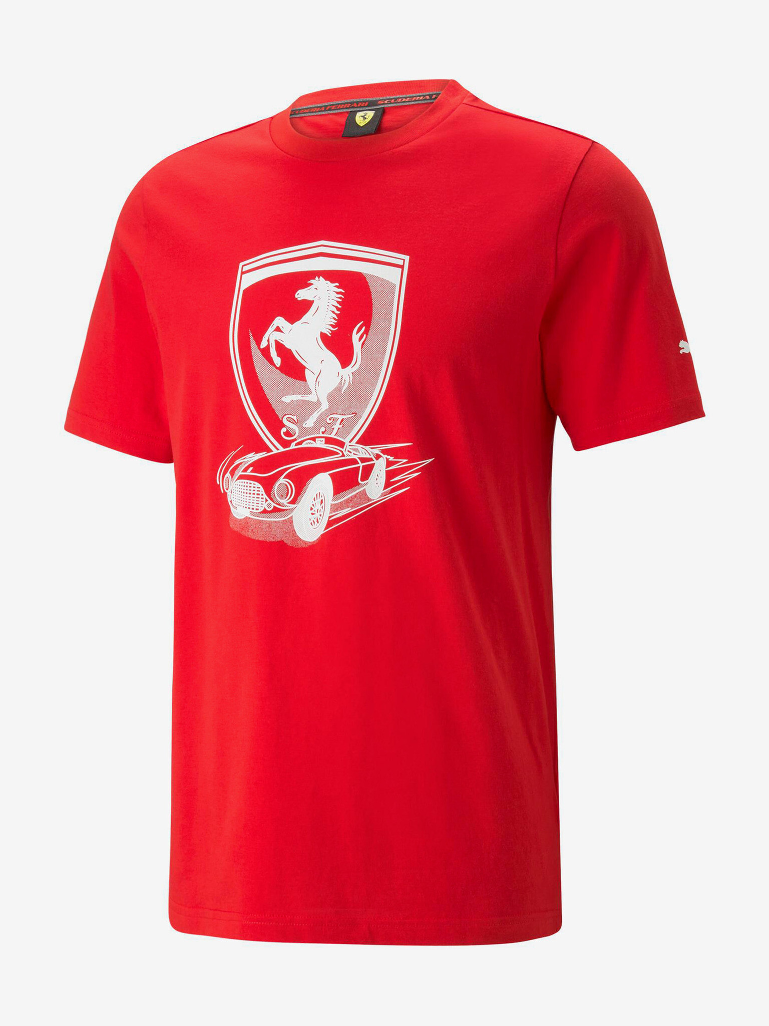 Puma Ferrari Race Big Shield Tricou Roșu - Pled.ro