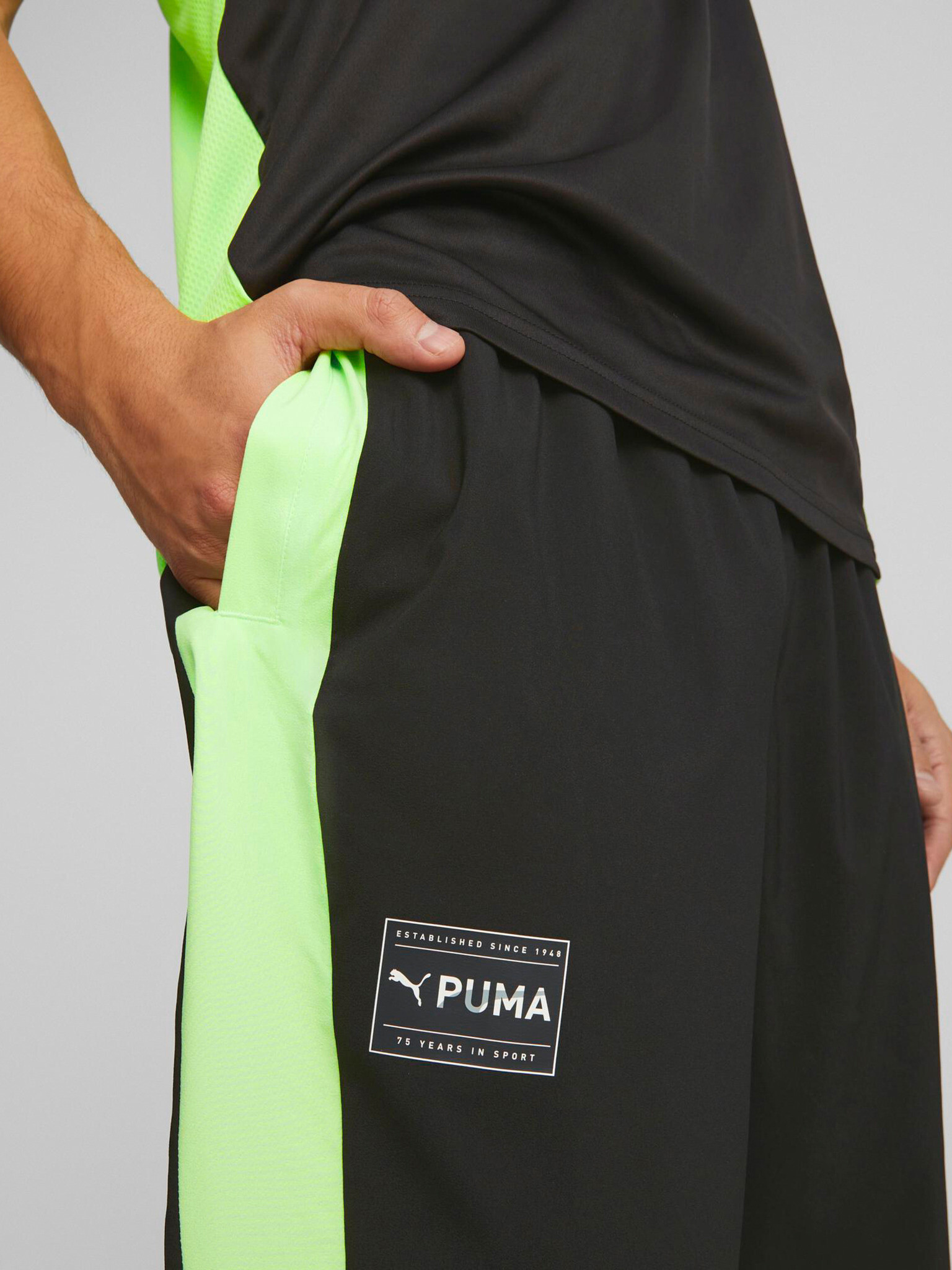 Puma Fit Woven Pantaloni de trening Negru - Pled.ro