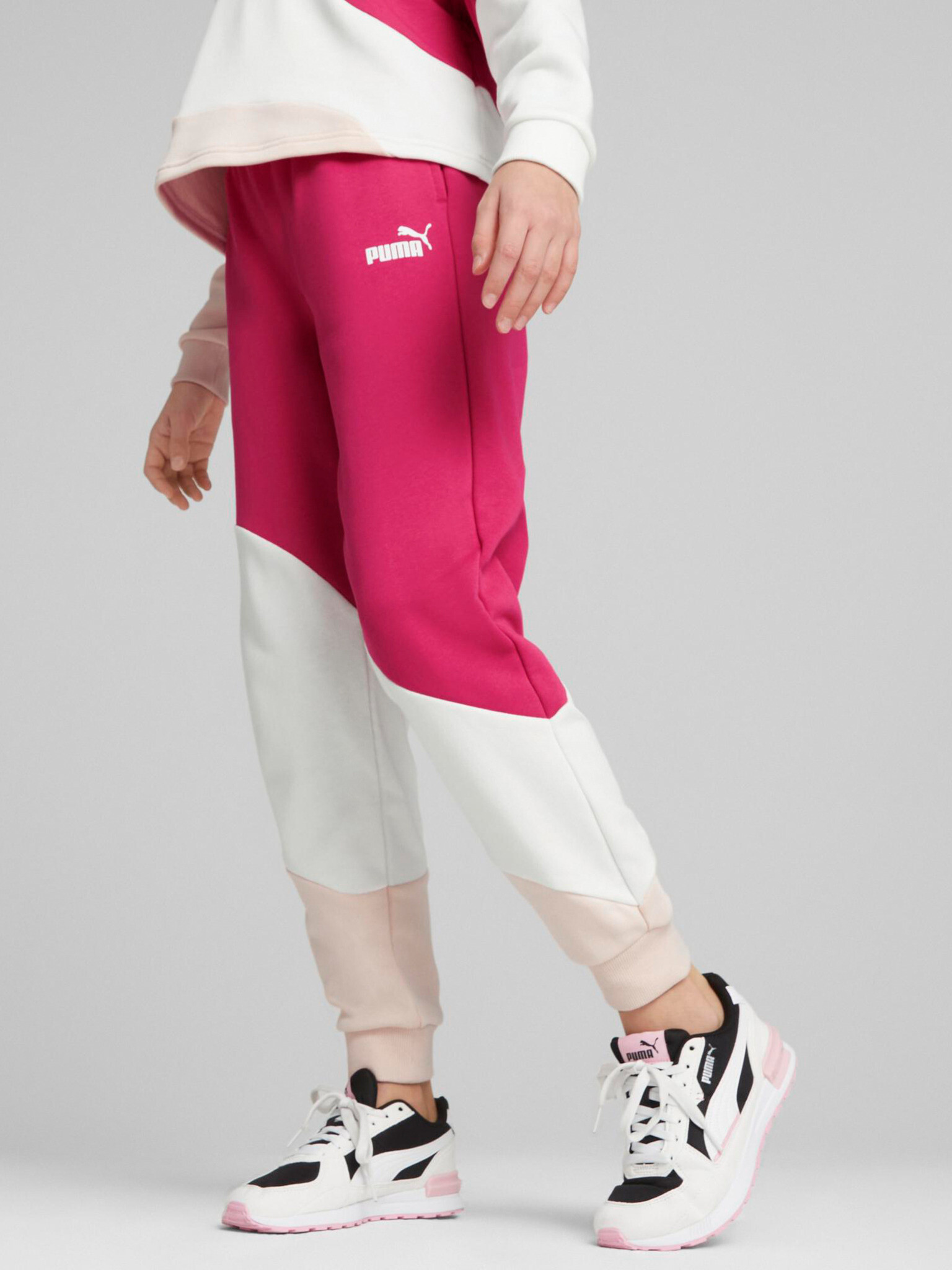 Puma Power Pantaloni de trening pentru copii Roz - Pled.ro