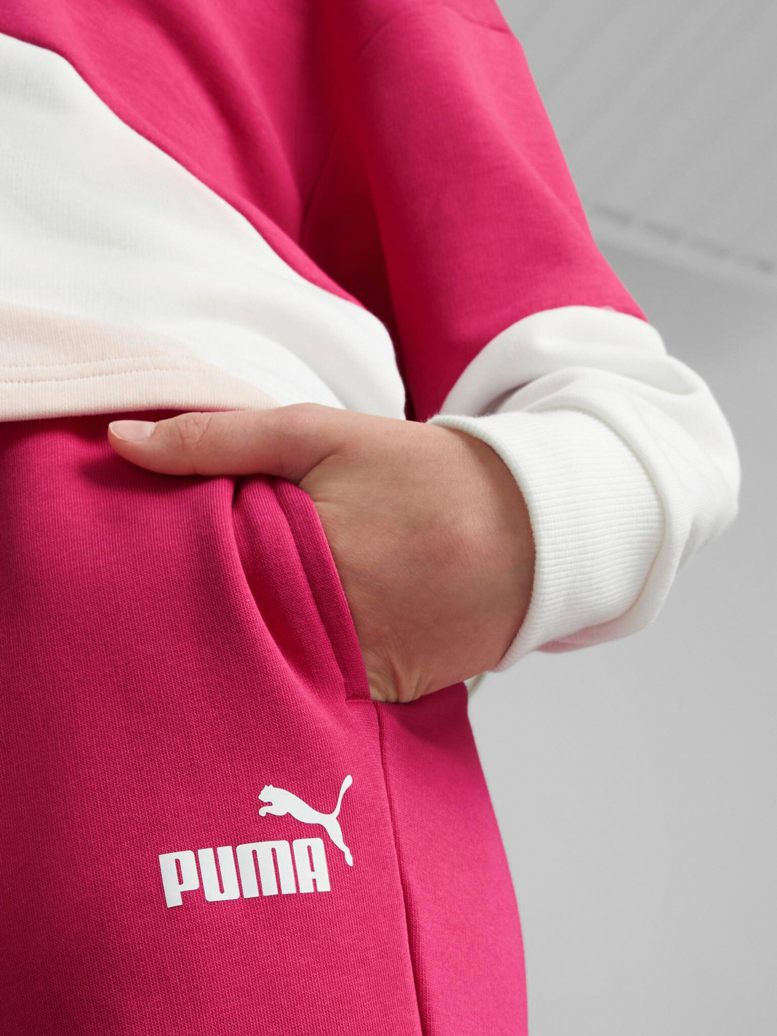 Puma Power Pantaloni de trening pentru copii Roz - Pled.ro