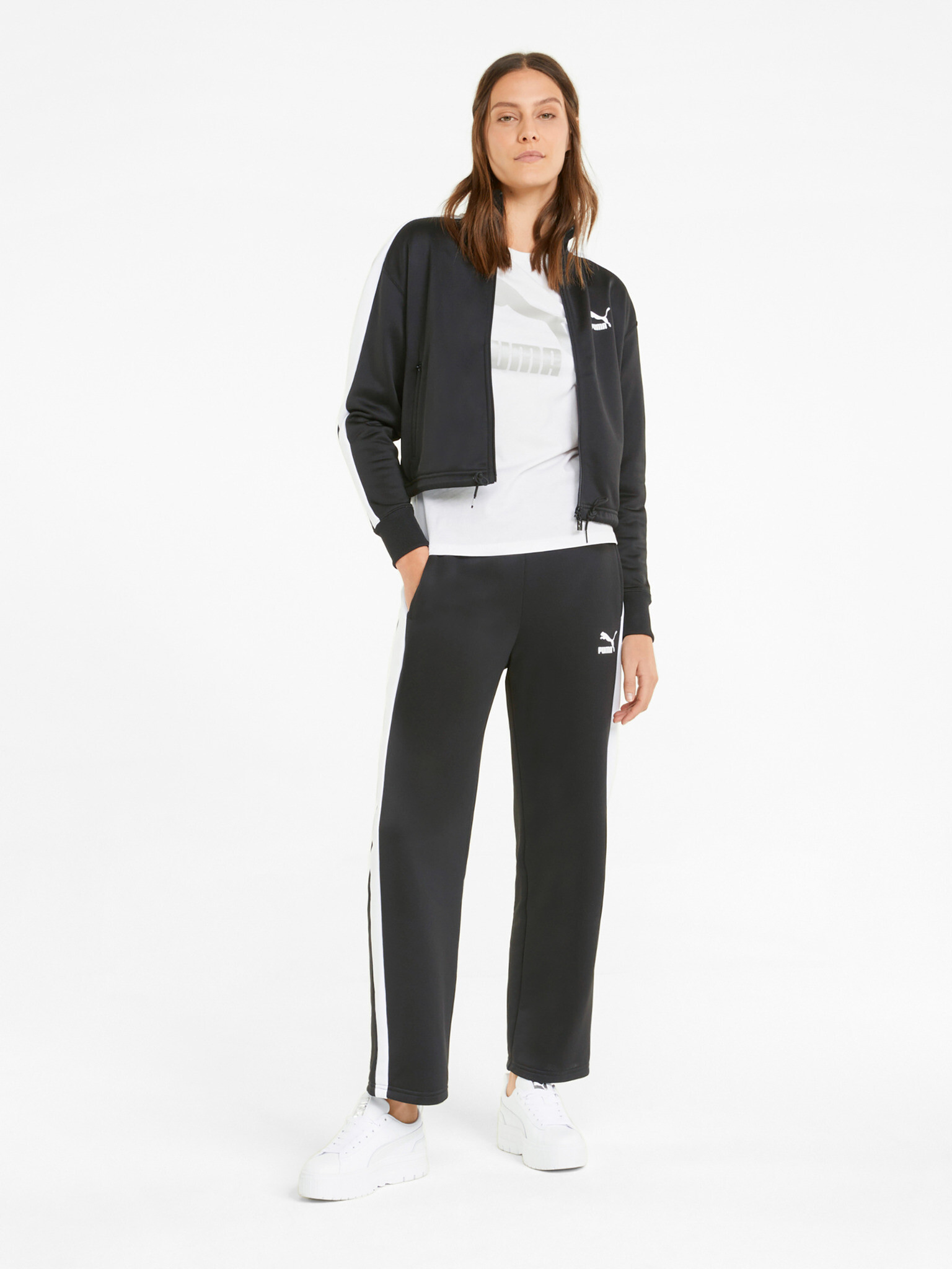 Puma T7 Crop Track Hanorac Negru - Pled.ro