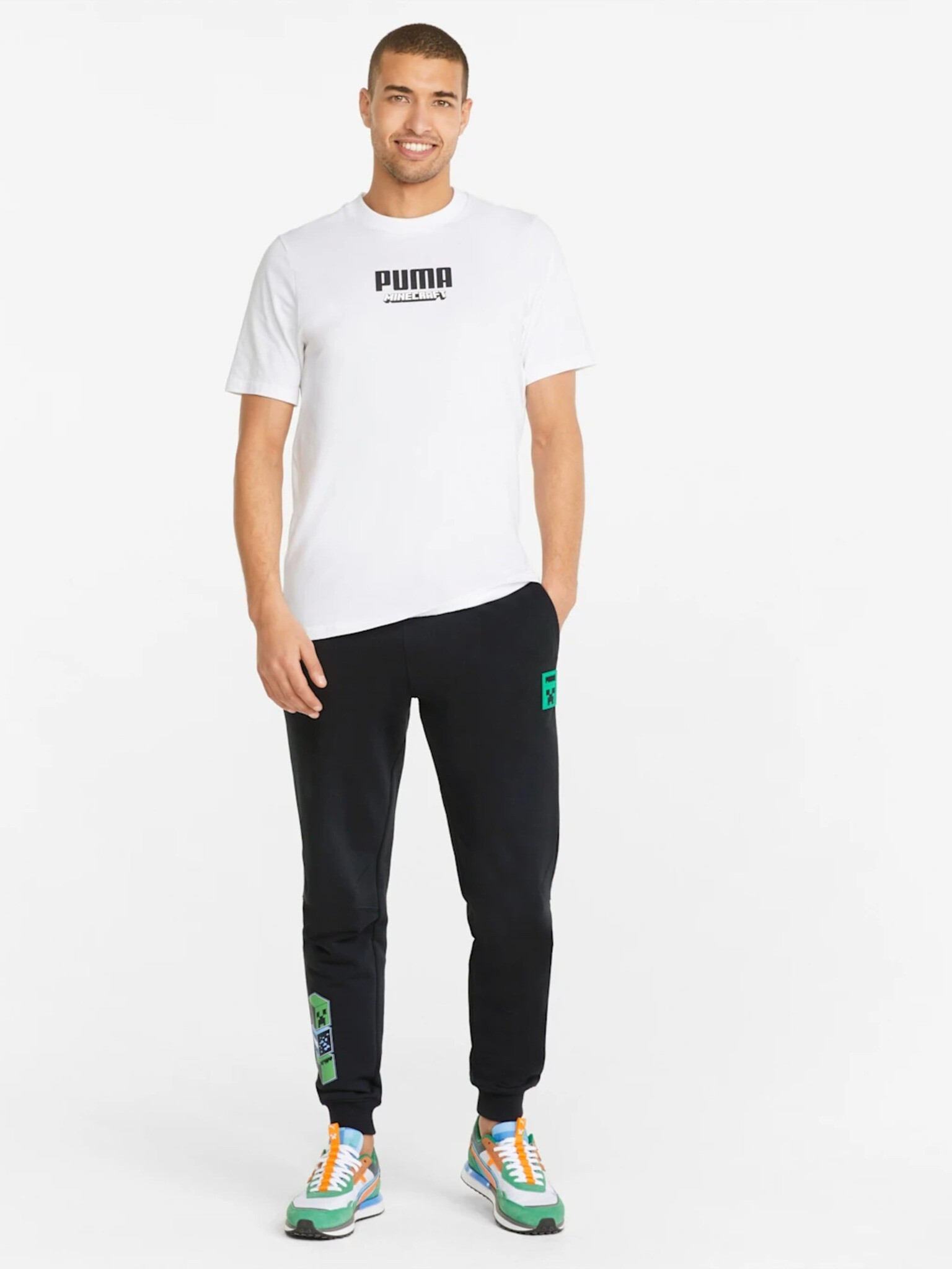 Puma x Minecraft Pantaloni de trening Negru - Pled.ro