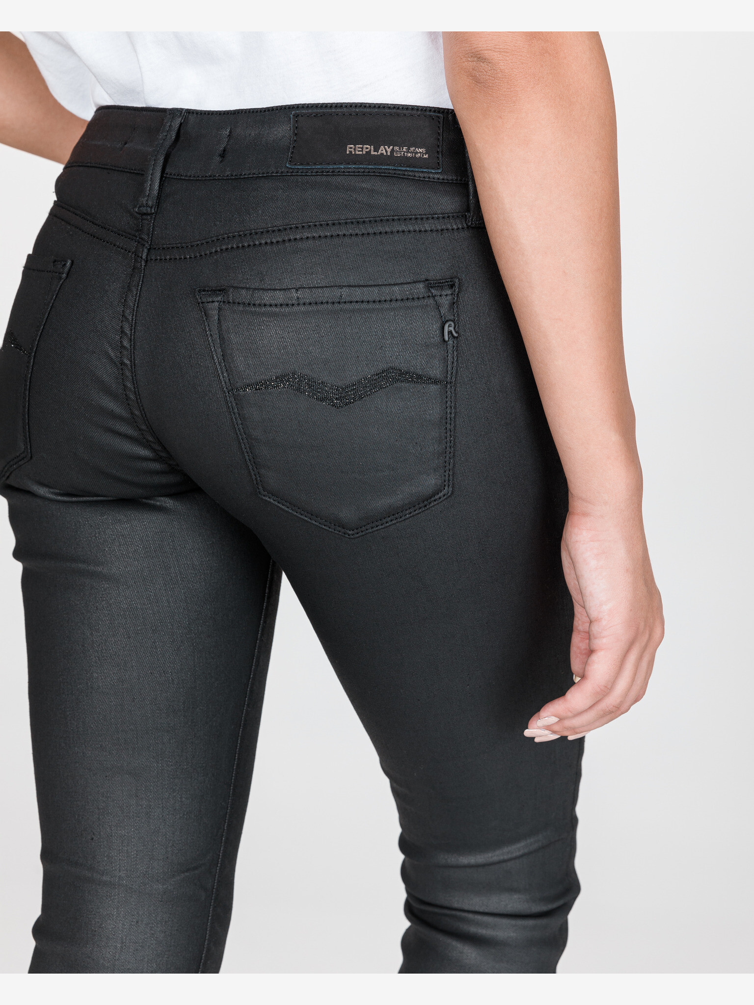 Replay Luz Jeans Negru - Pled.ro