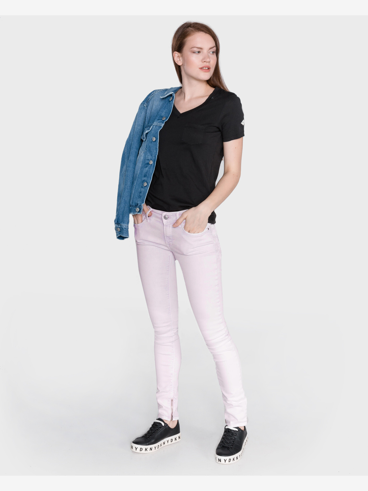 Replay Luz Jeans Roz - Pled.ro