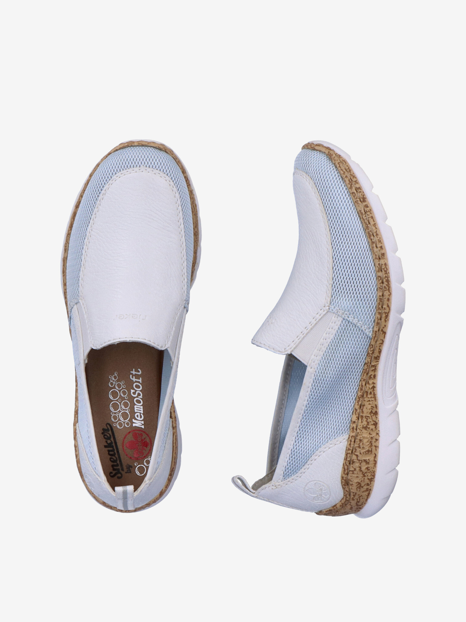 Rieker Slip On Alb - Pled.ro