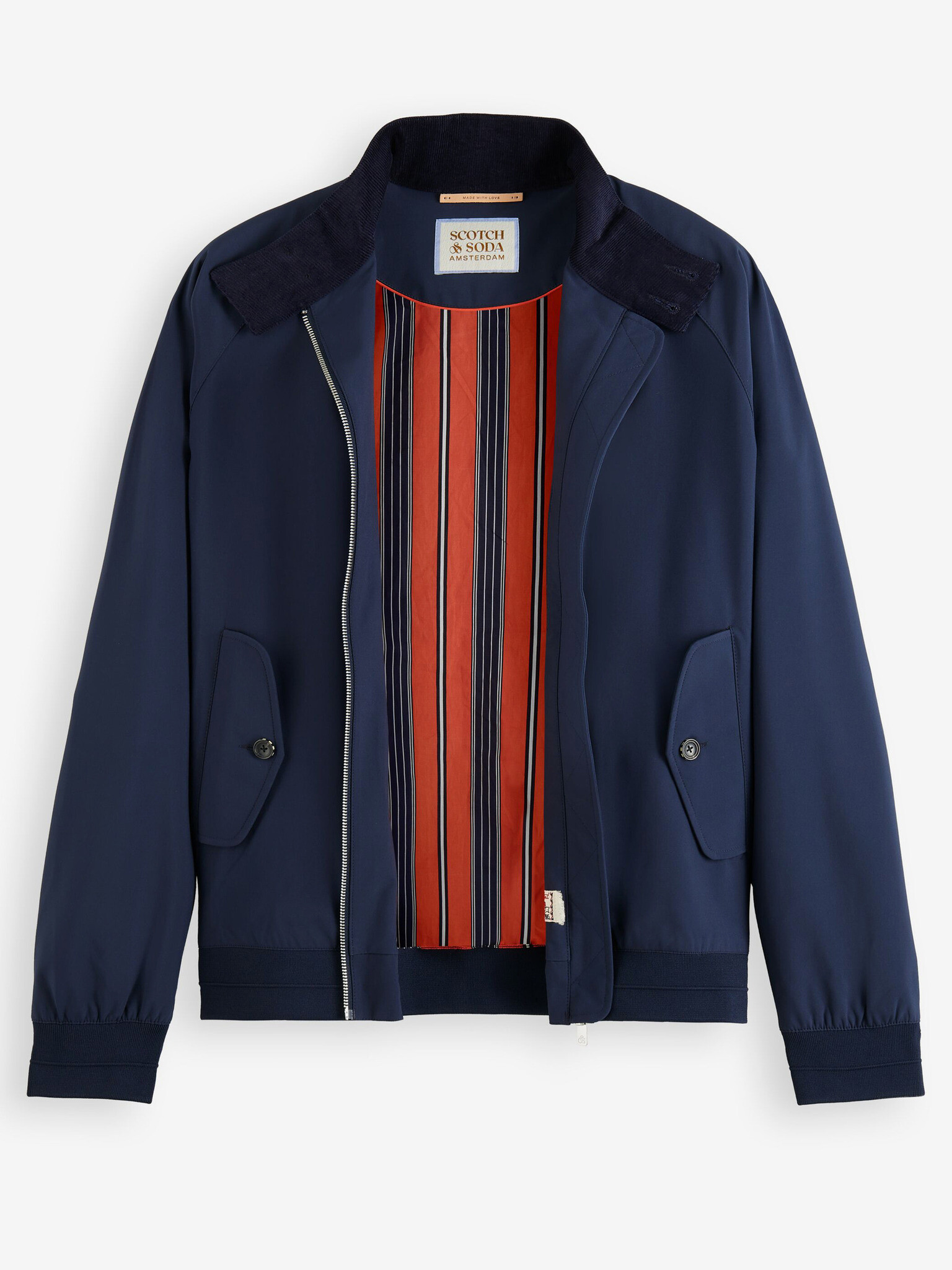 Scotch & Soda Classic Harrington Jachetă Albastru - Pled.ro