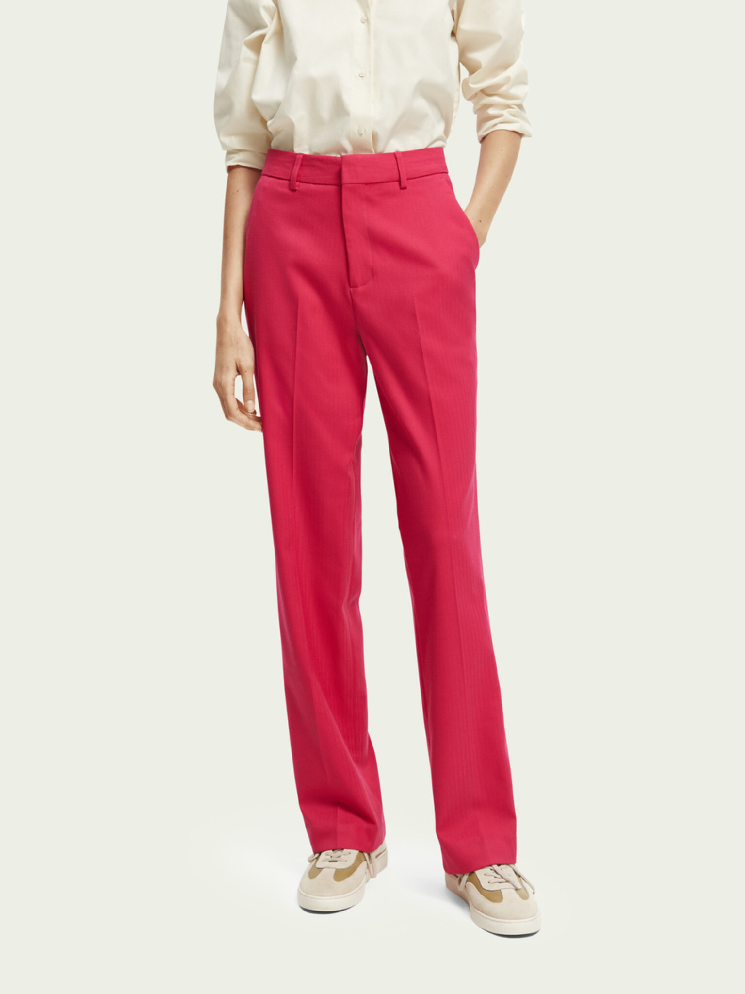 Scotch & Soda Pantaloni Roz - Pled.ro