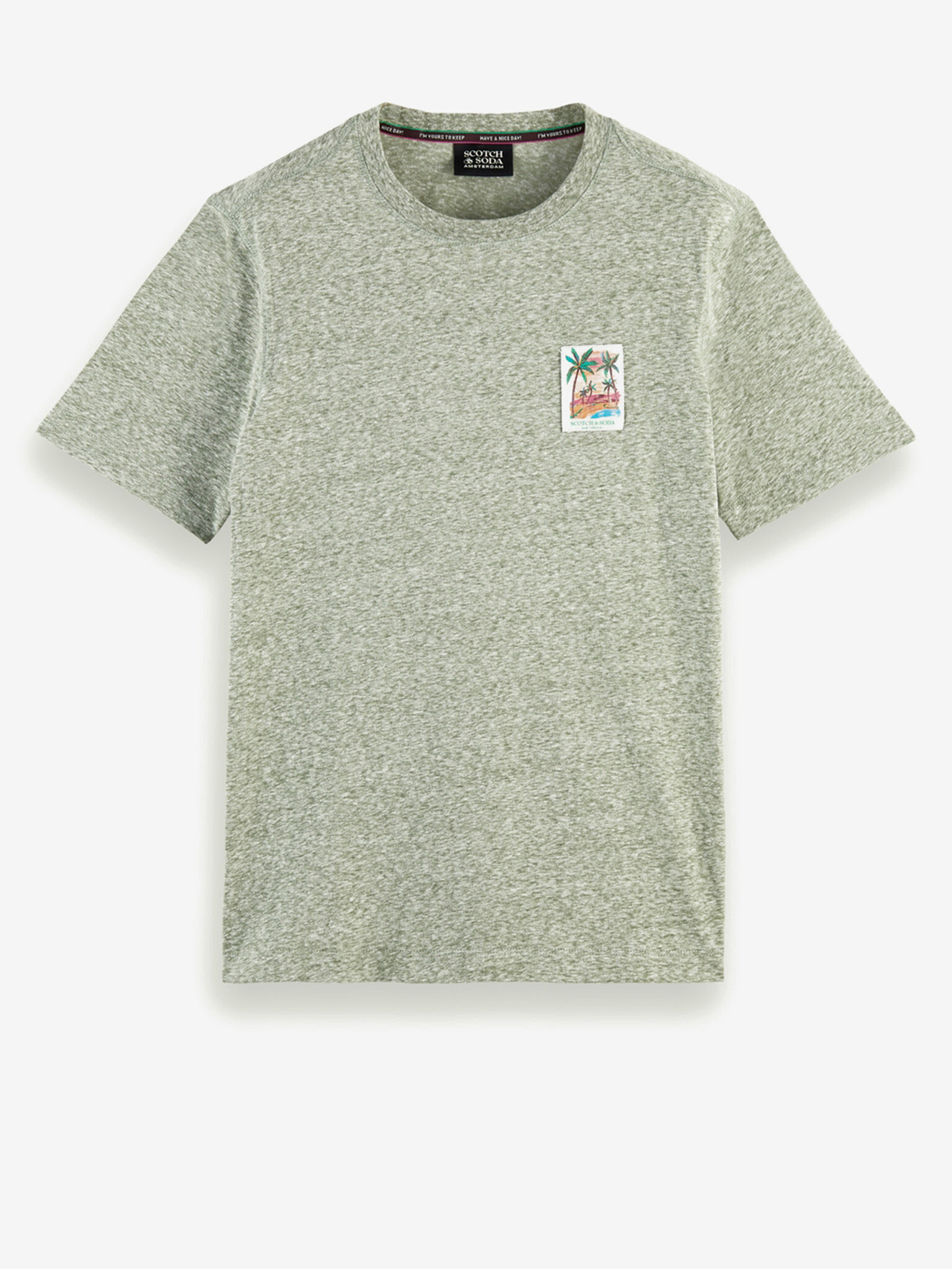 Scotch & Soda Tricou Verde - Pled.ro