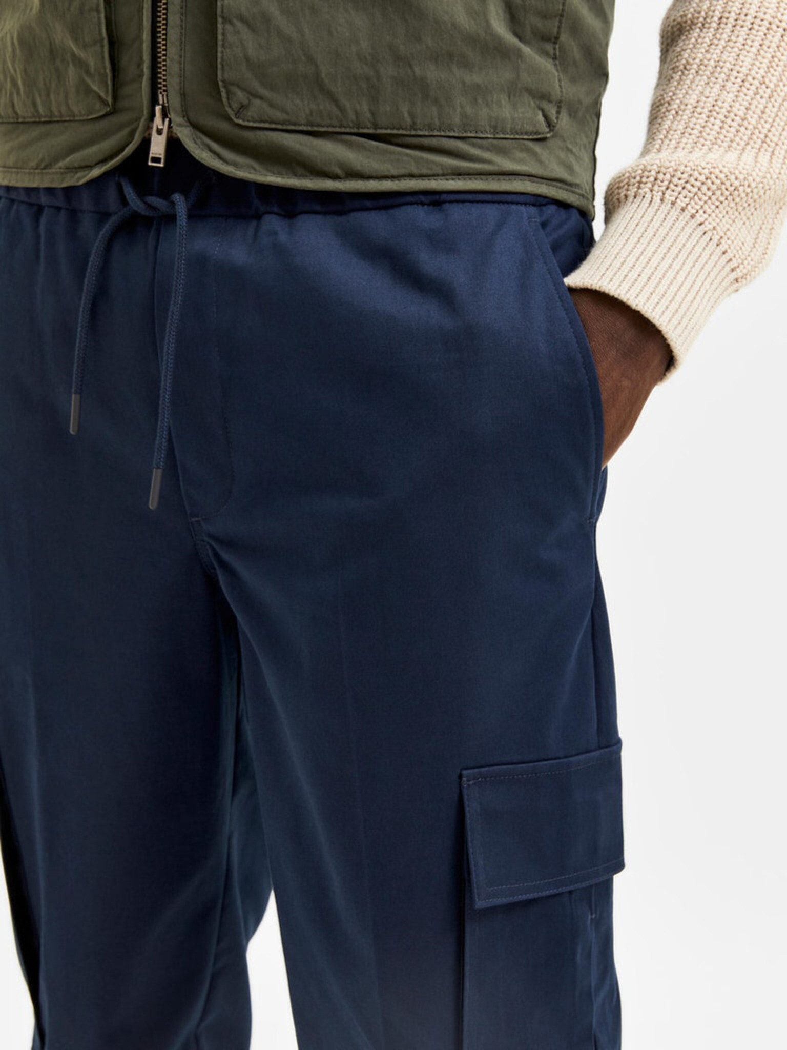 SELECTED Homme Kent Pantaloni Albastru - Pled.ro