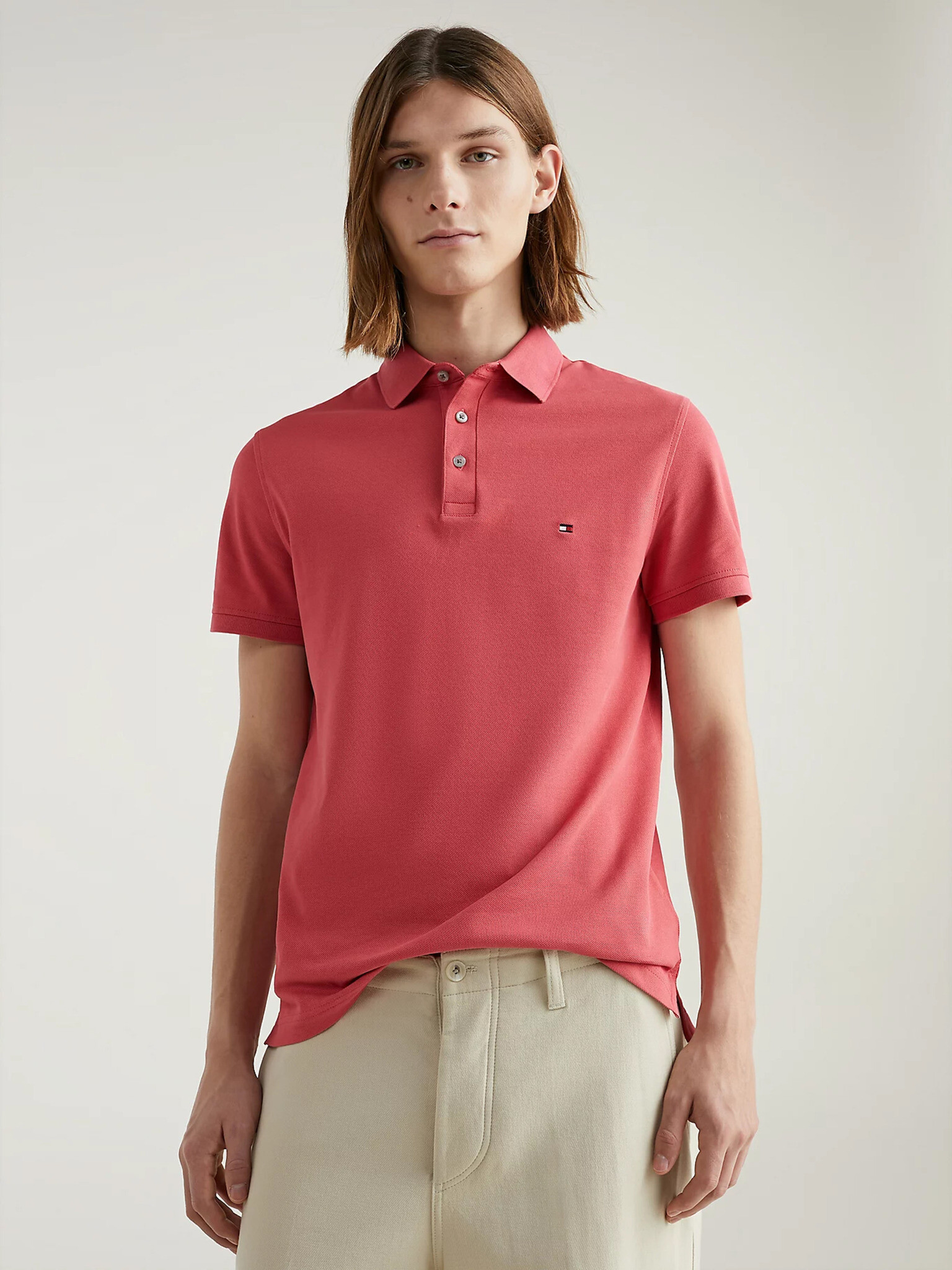 Tommy Hilfiger 1985 Polo Tricou Roz - Pled.ro