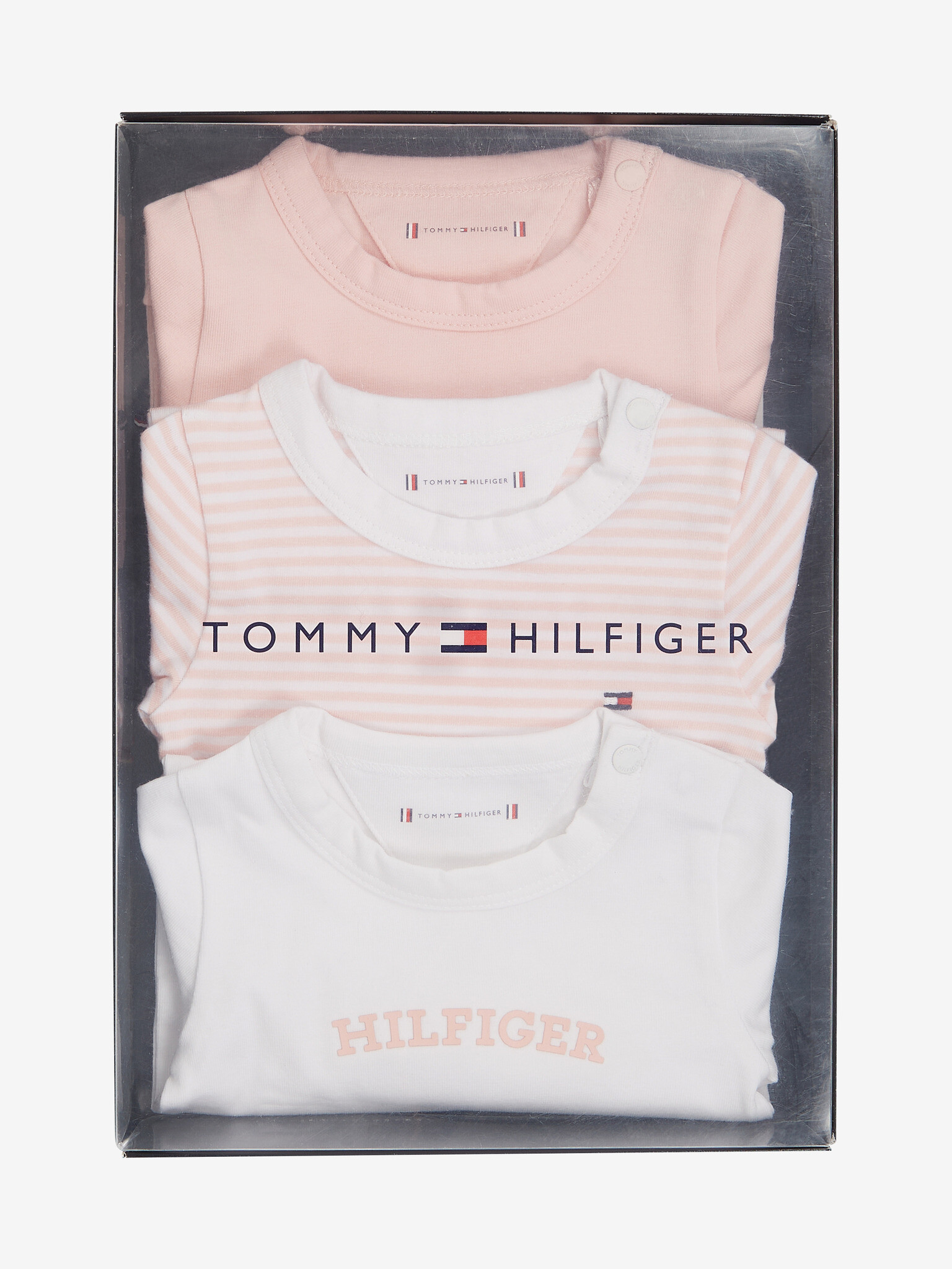 Tommy Hilfiger Body 3 buc pentru copii Roz - Pled.ro