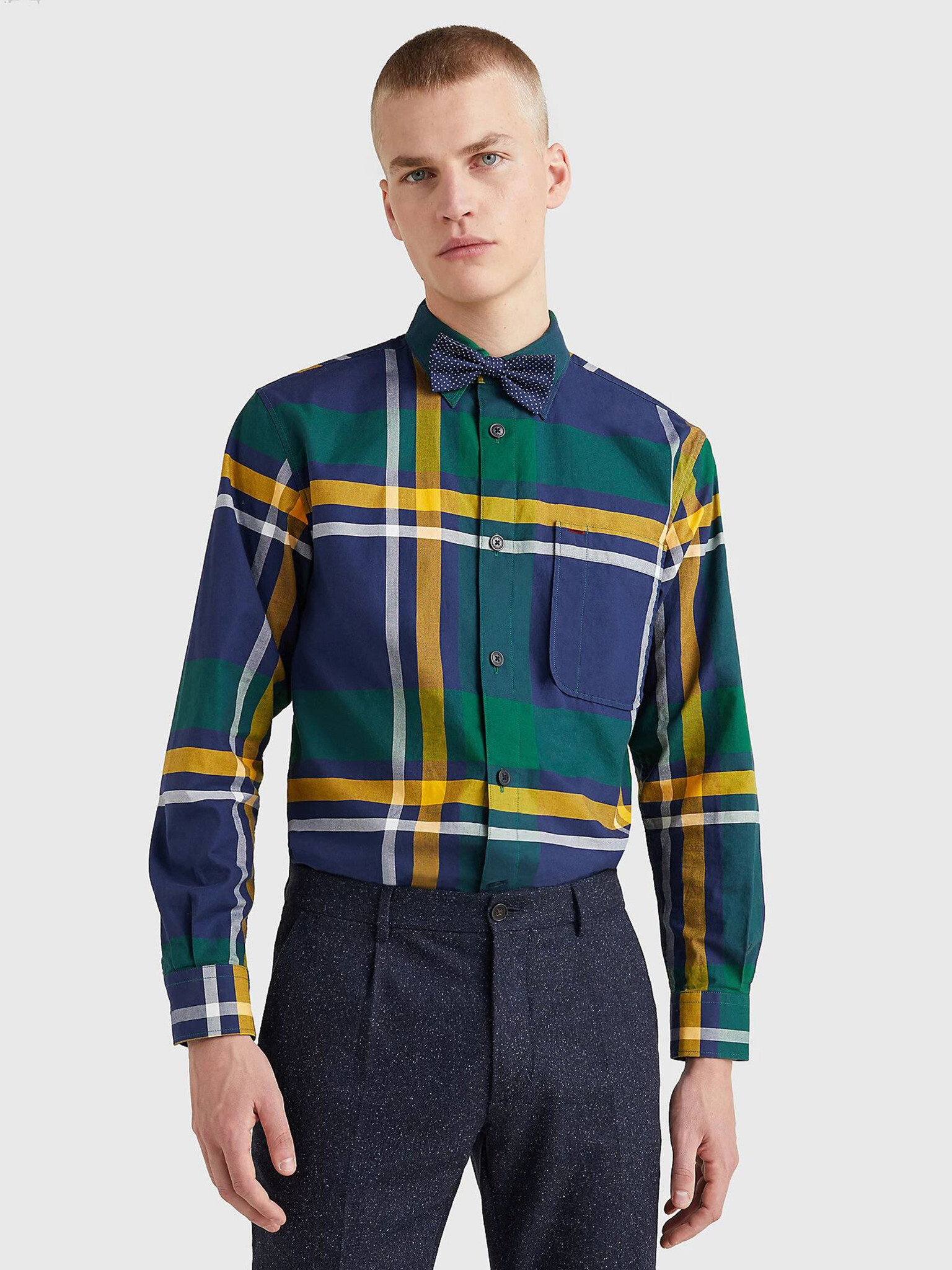 Tommy Hilfiger Cămașă Verde - Pled.ro