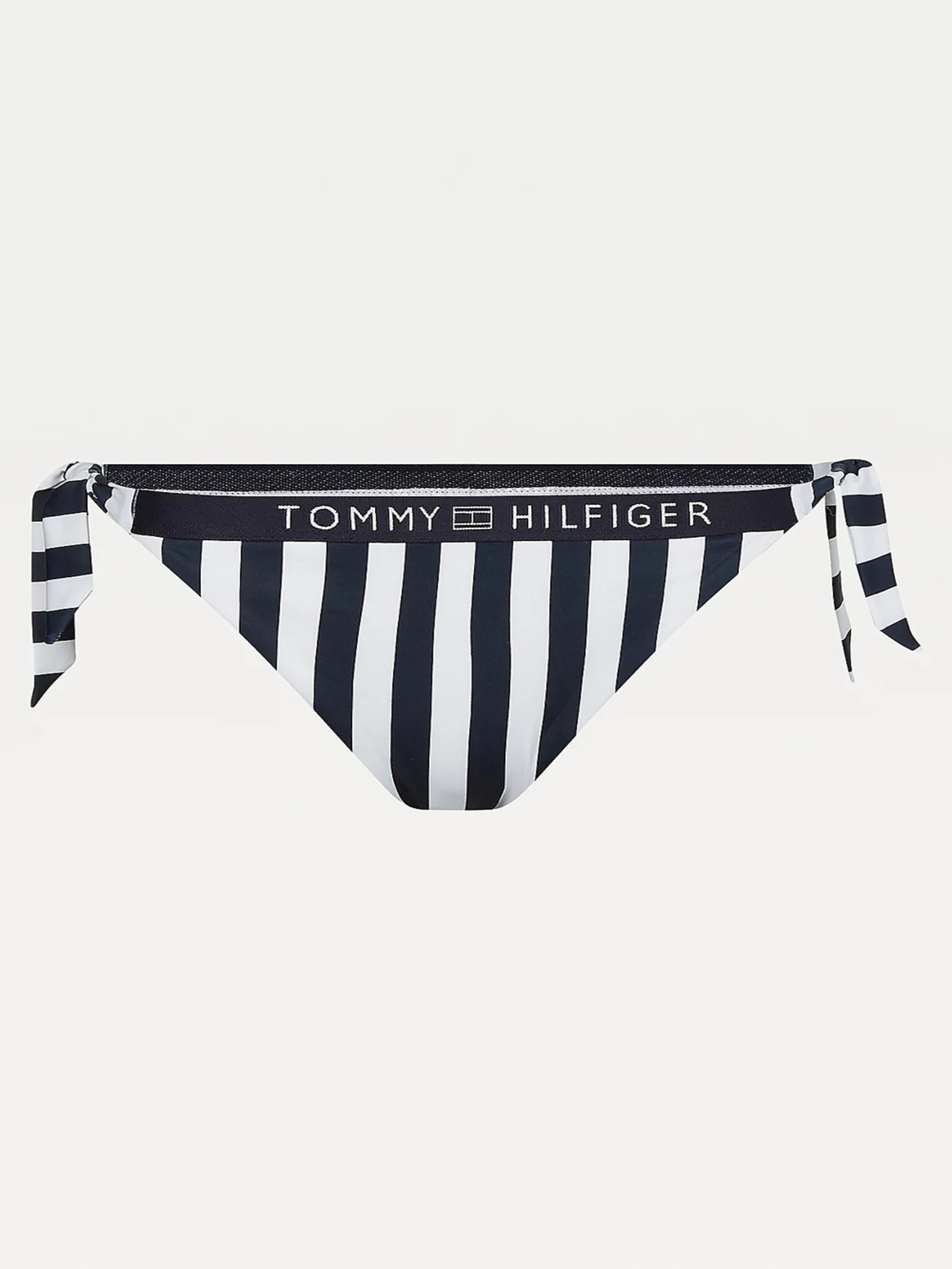 Tommy Hilfiger Cheeky Side Tie Bikini Partea inferioară a costumului de baie Alb - Pled.ro