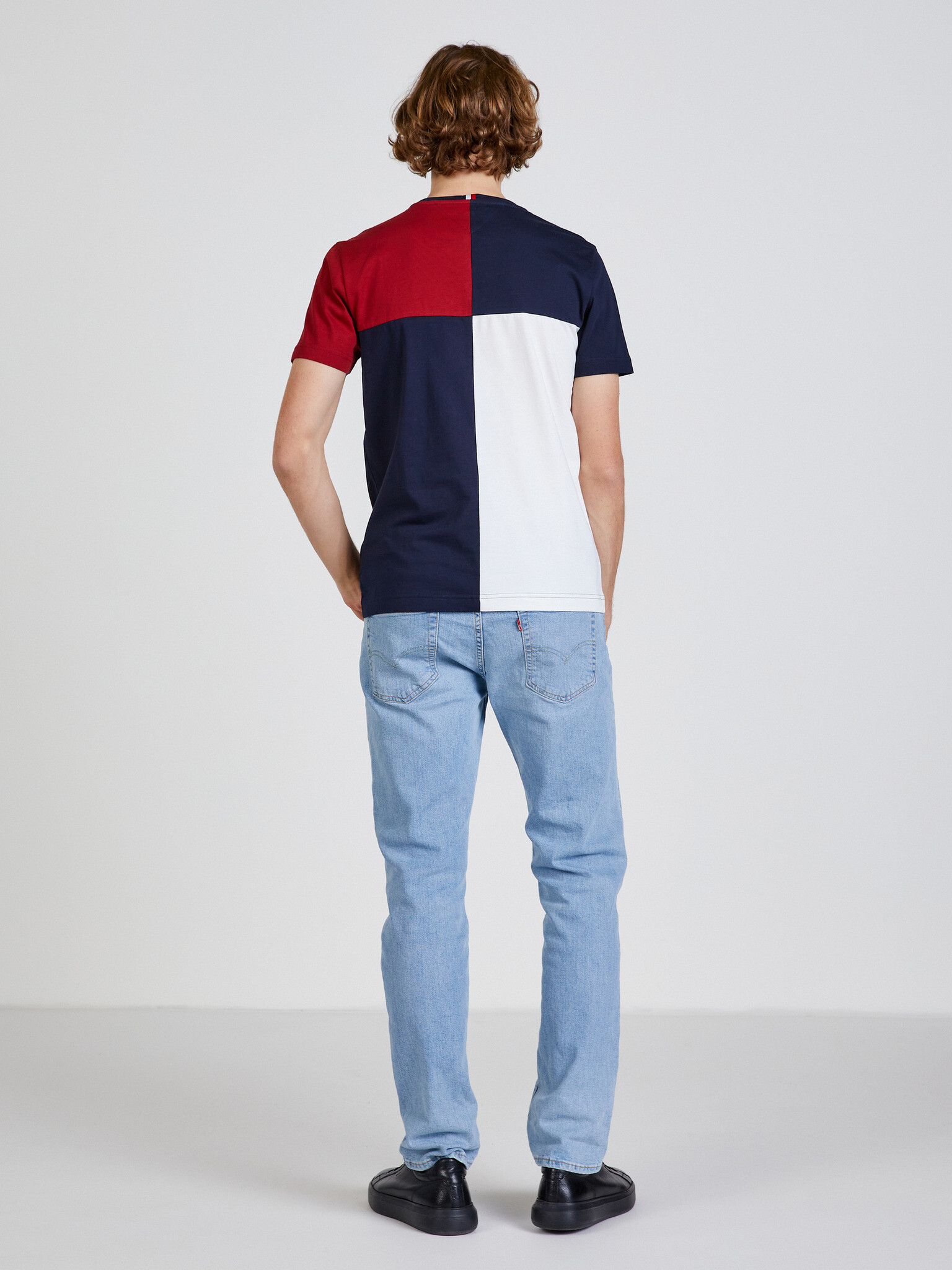 Tommy Hilfiger Colorblock Tricou Albastru - Pled.ro