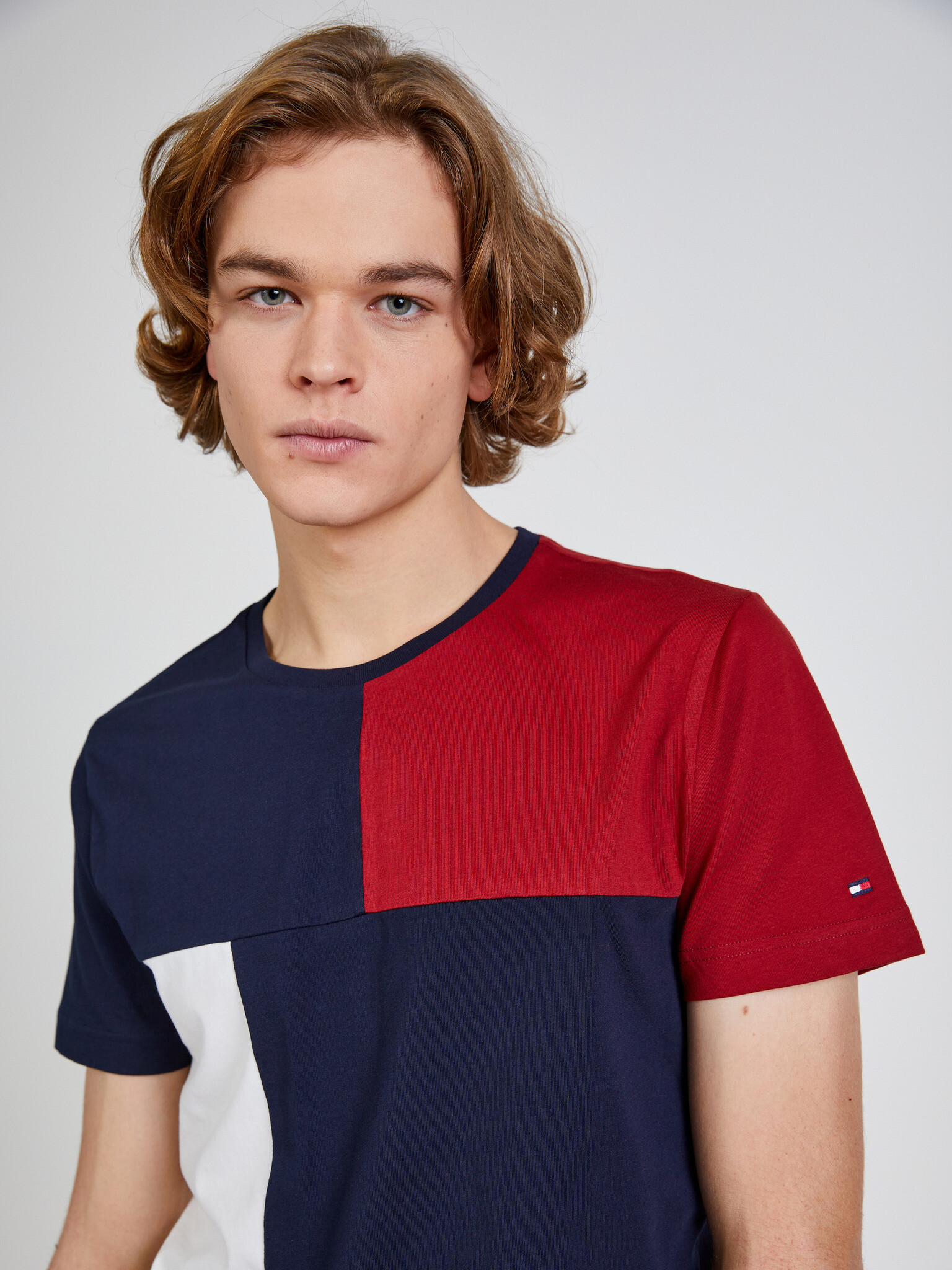 Tommy Hilfiger Colorblock Tricou Albastru - Pled.ro