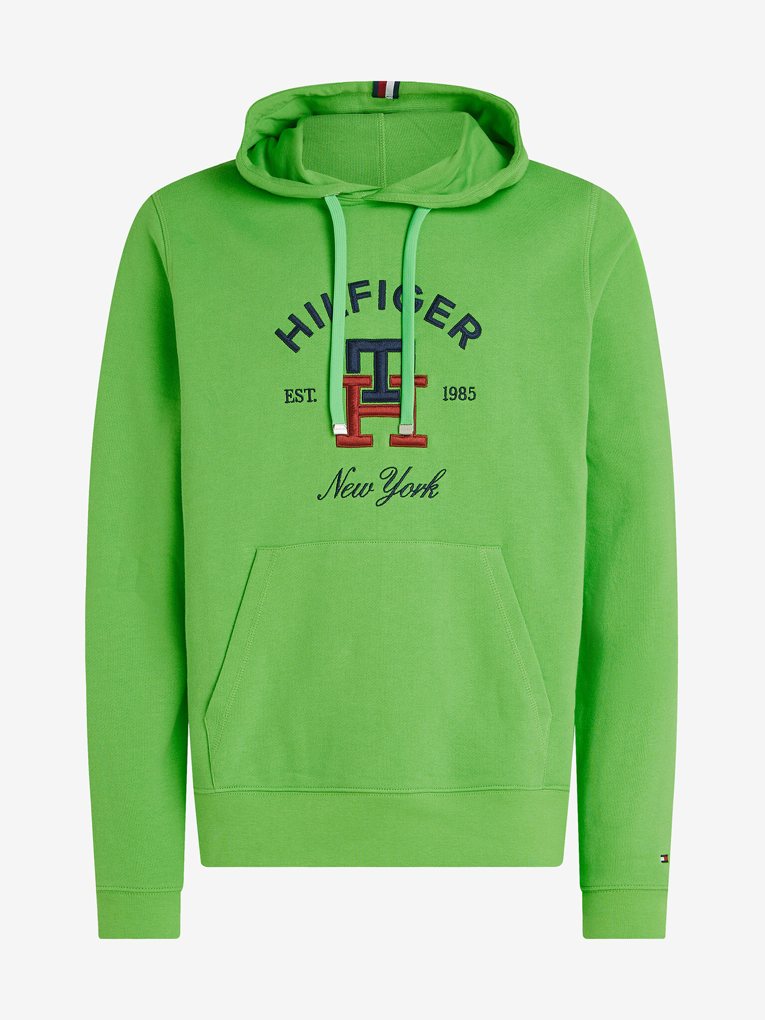 Tommy Hilfiger Curved Monogram Hoody Hanorac Verde - Pled.ro