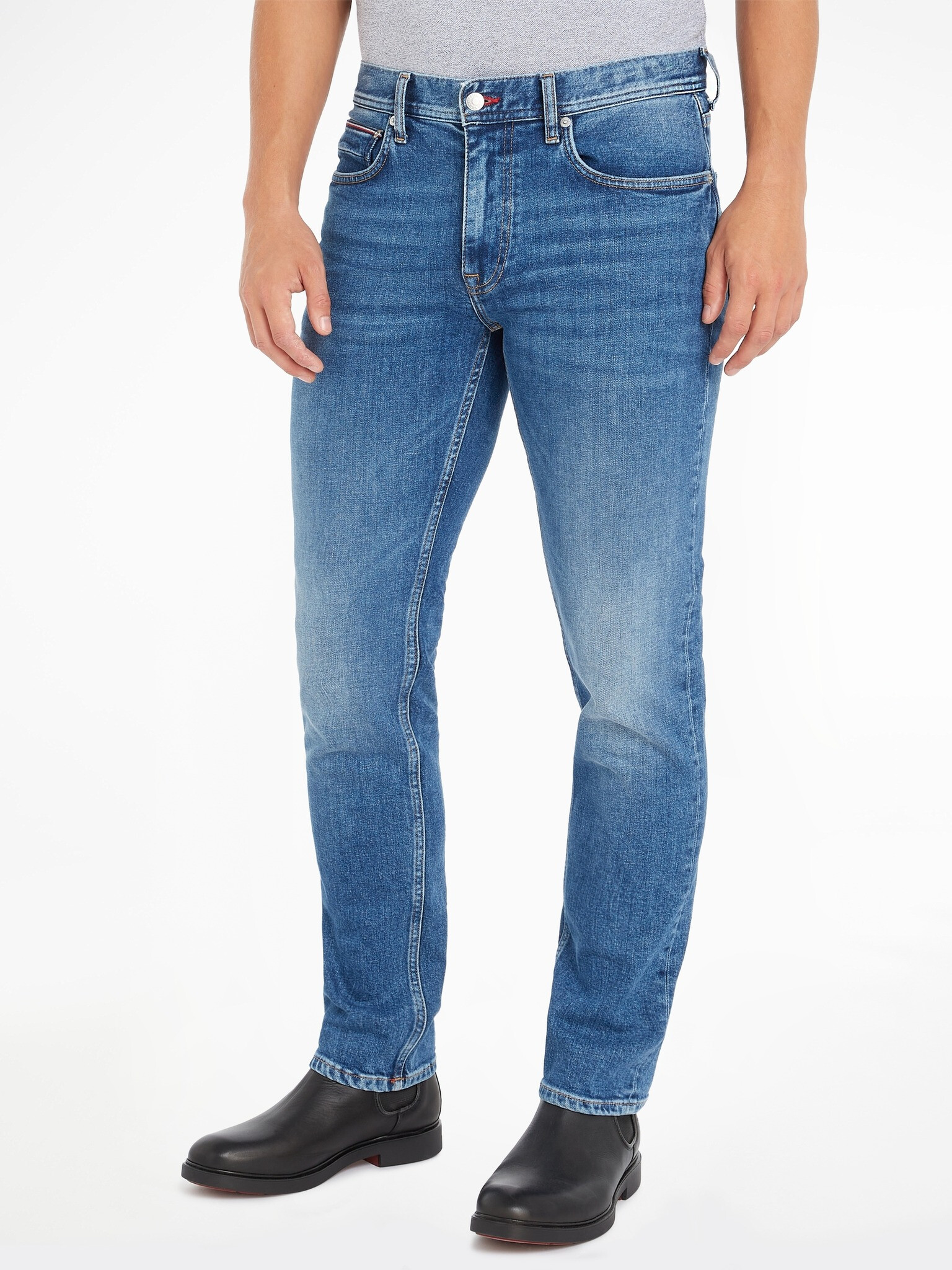 Tommy Hilfiger Denton Jeans Albastru - Pled.ro