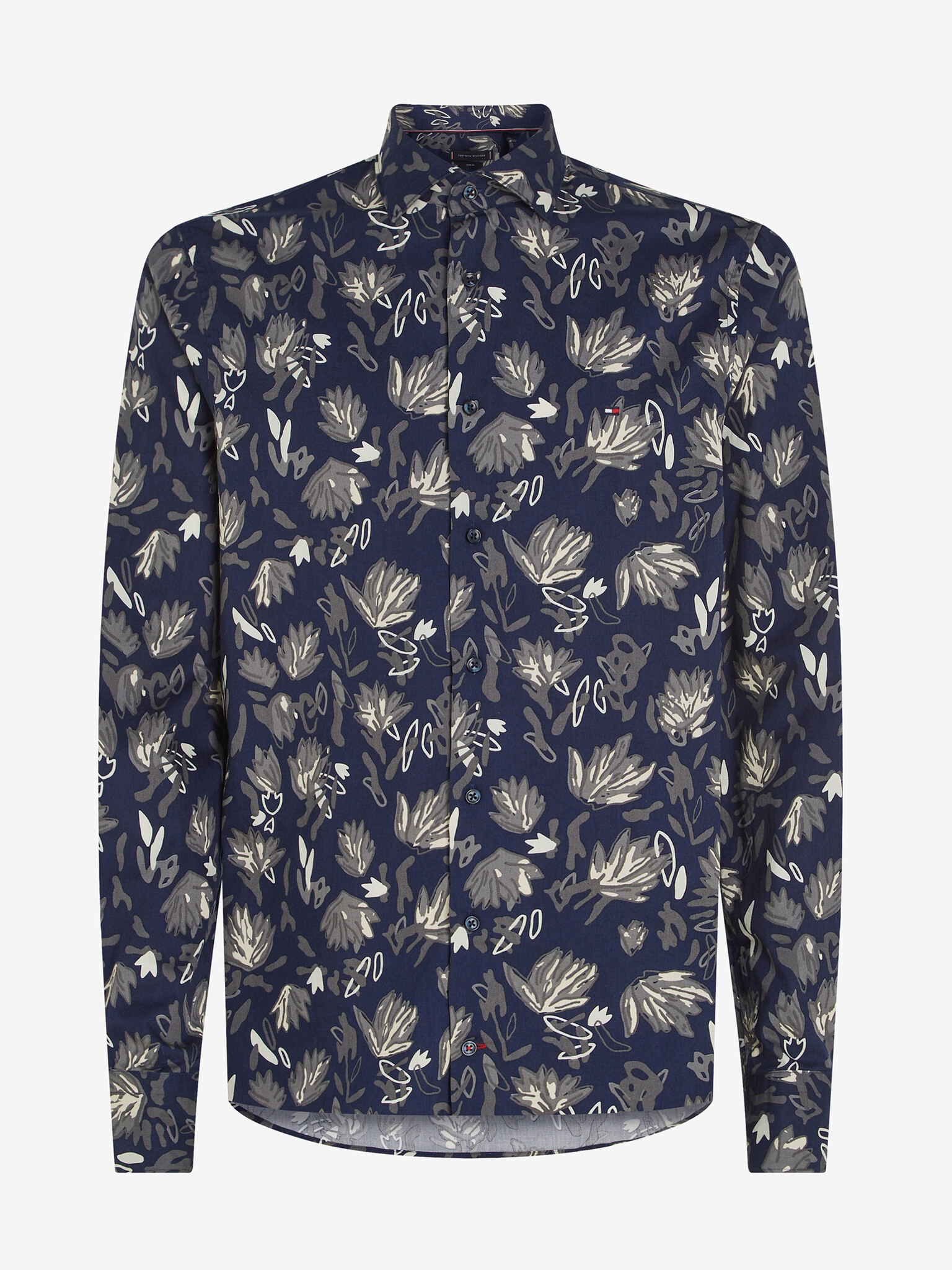 Tommy Hilfiger Floral Print Cămașă Albastru - Pled.ro