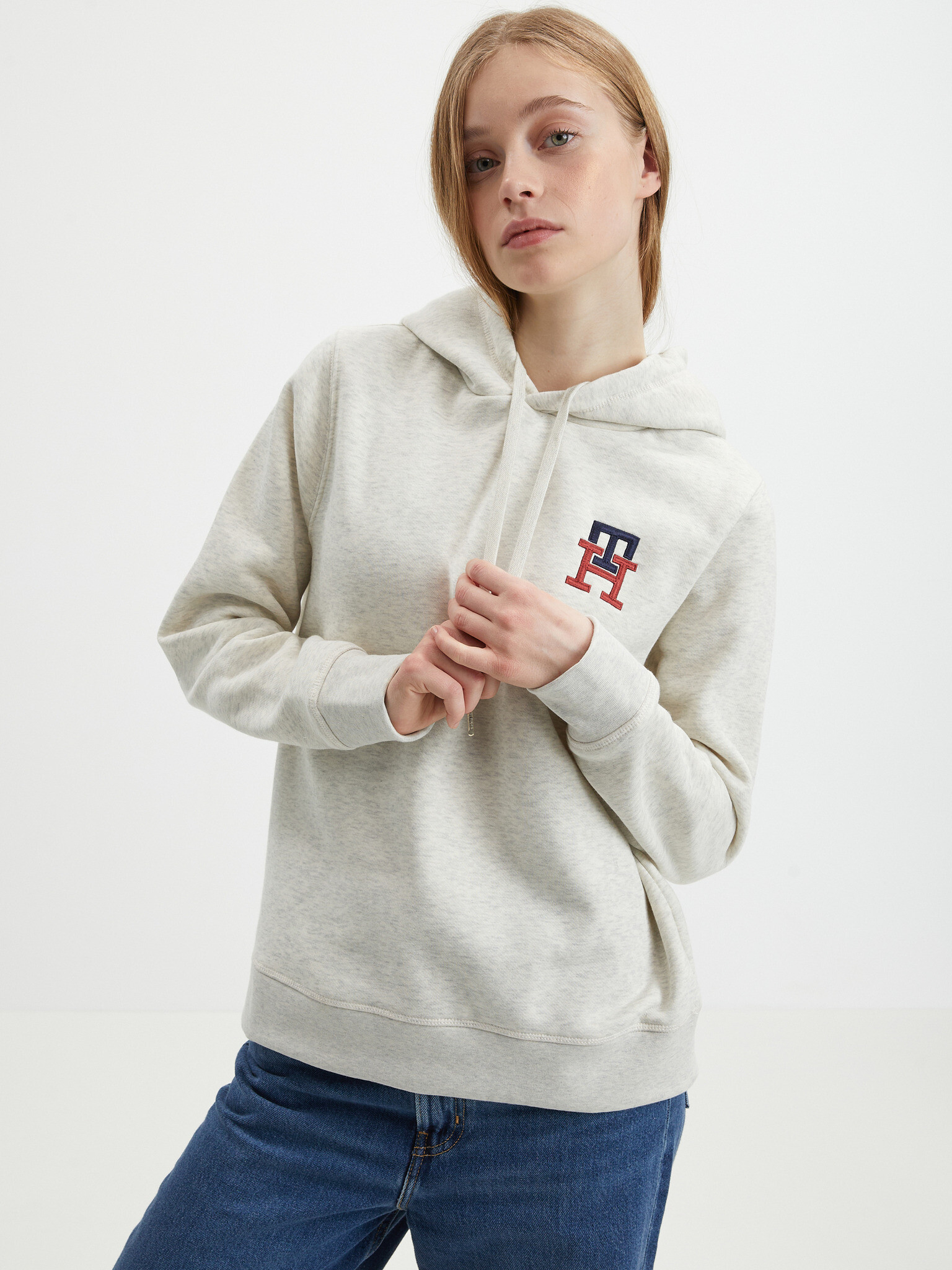 Tommy Hilfiger Hanorac Alb - Pled.ro