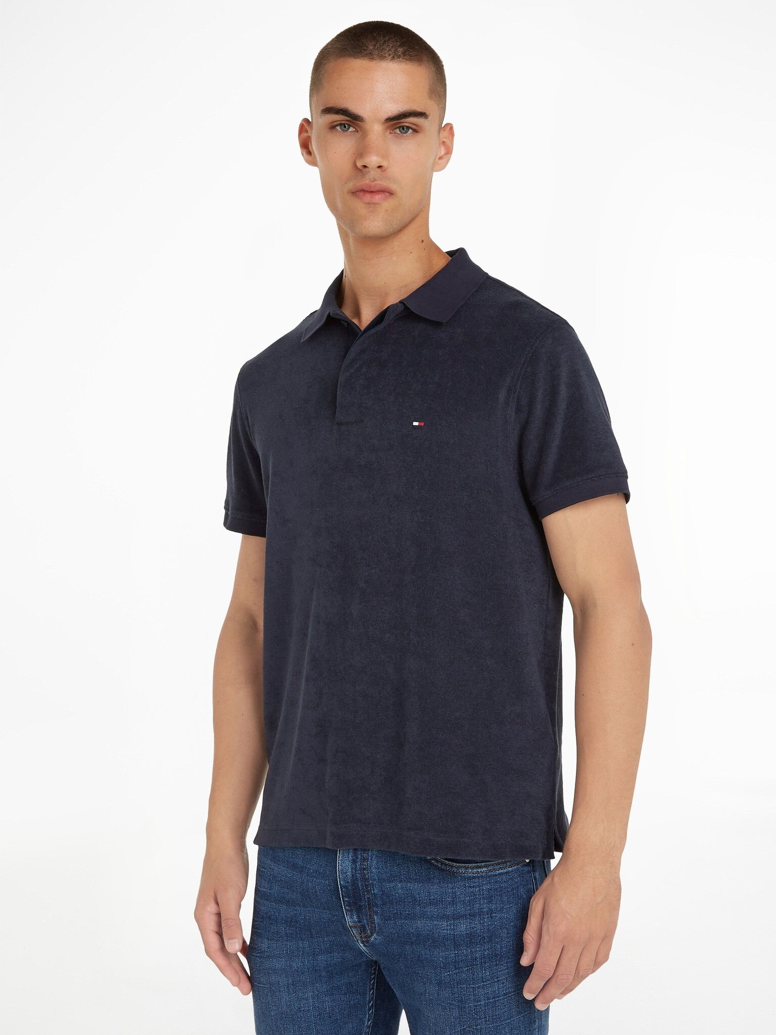 Tommy Hilfiger Micro Towelling Polo Tricou Albastru - Pled.ro