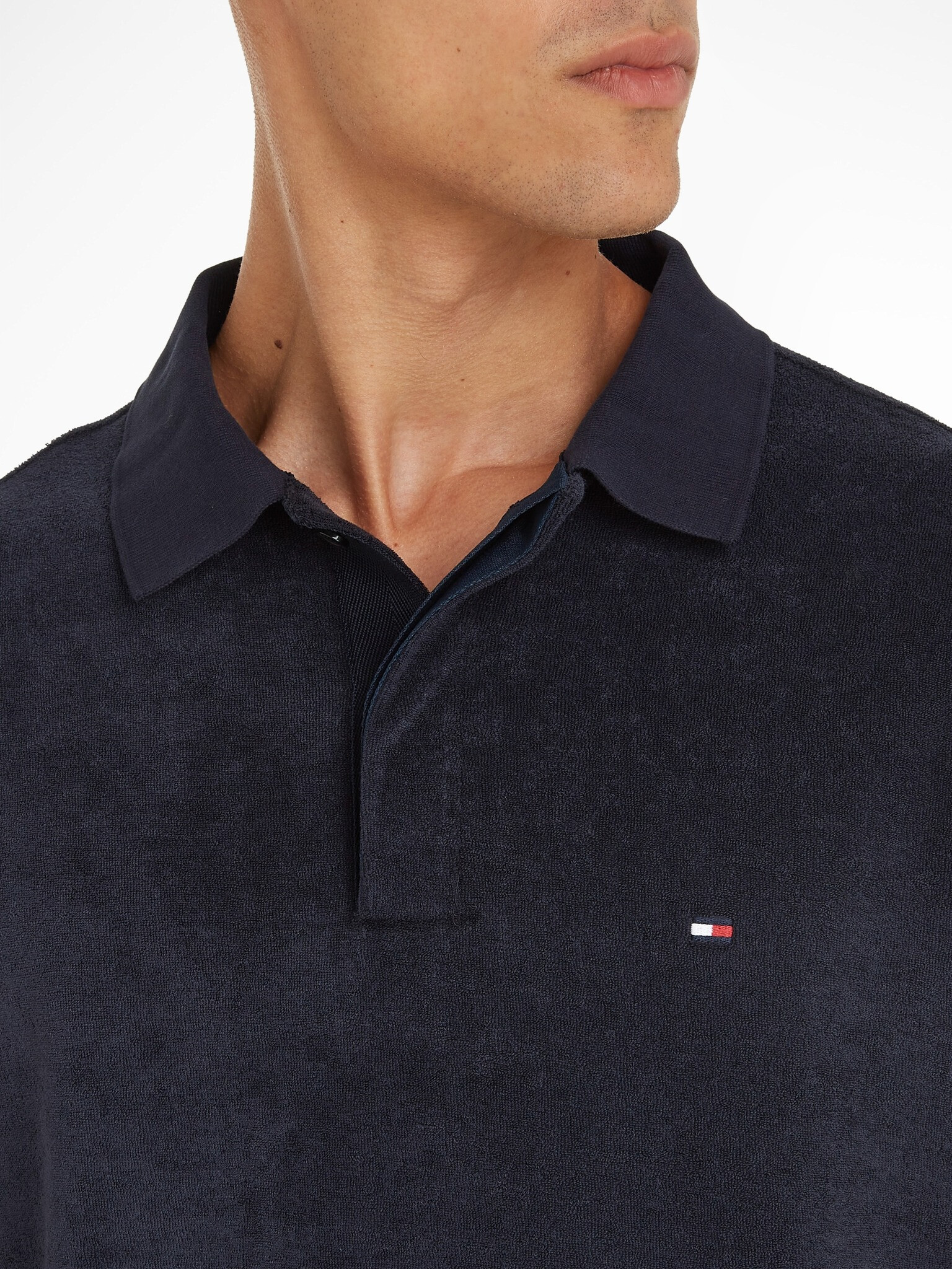 Tommy Hilfiger Micro Towelling Polo Tricou Albastru - Pled.ro