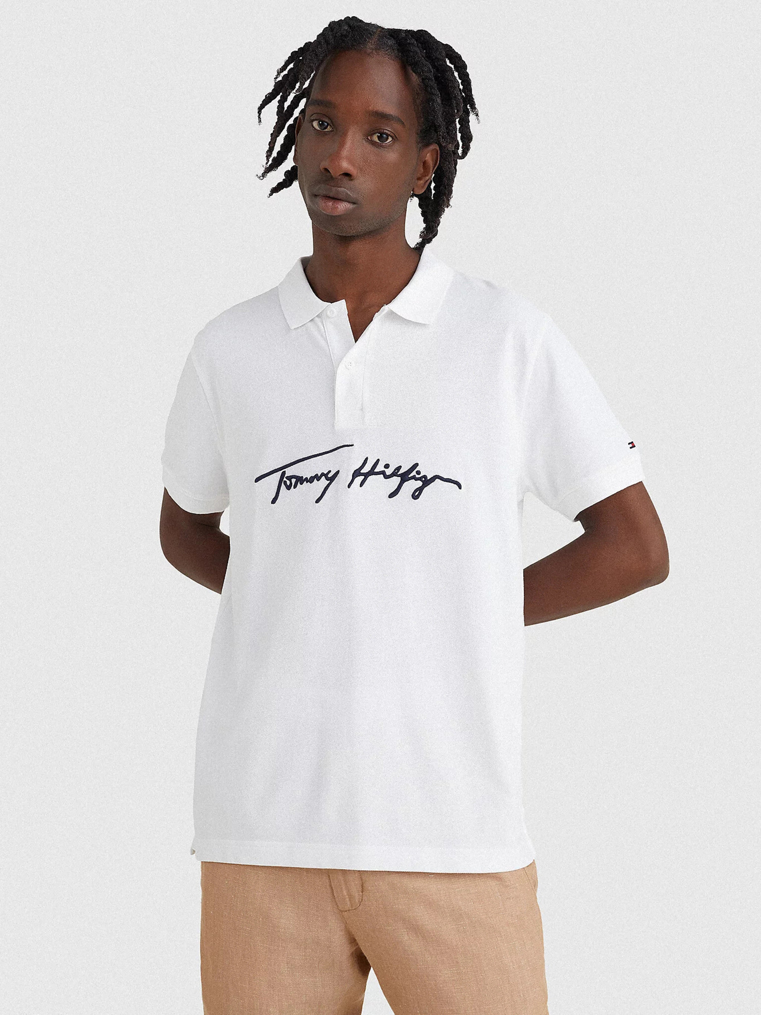 Tommy Hilfiger Polo Tricou Alb - Pled.ro